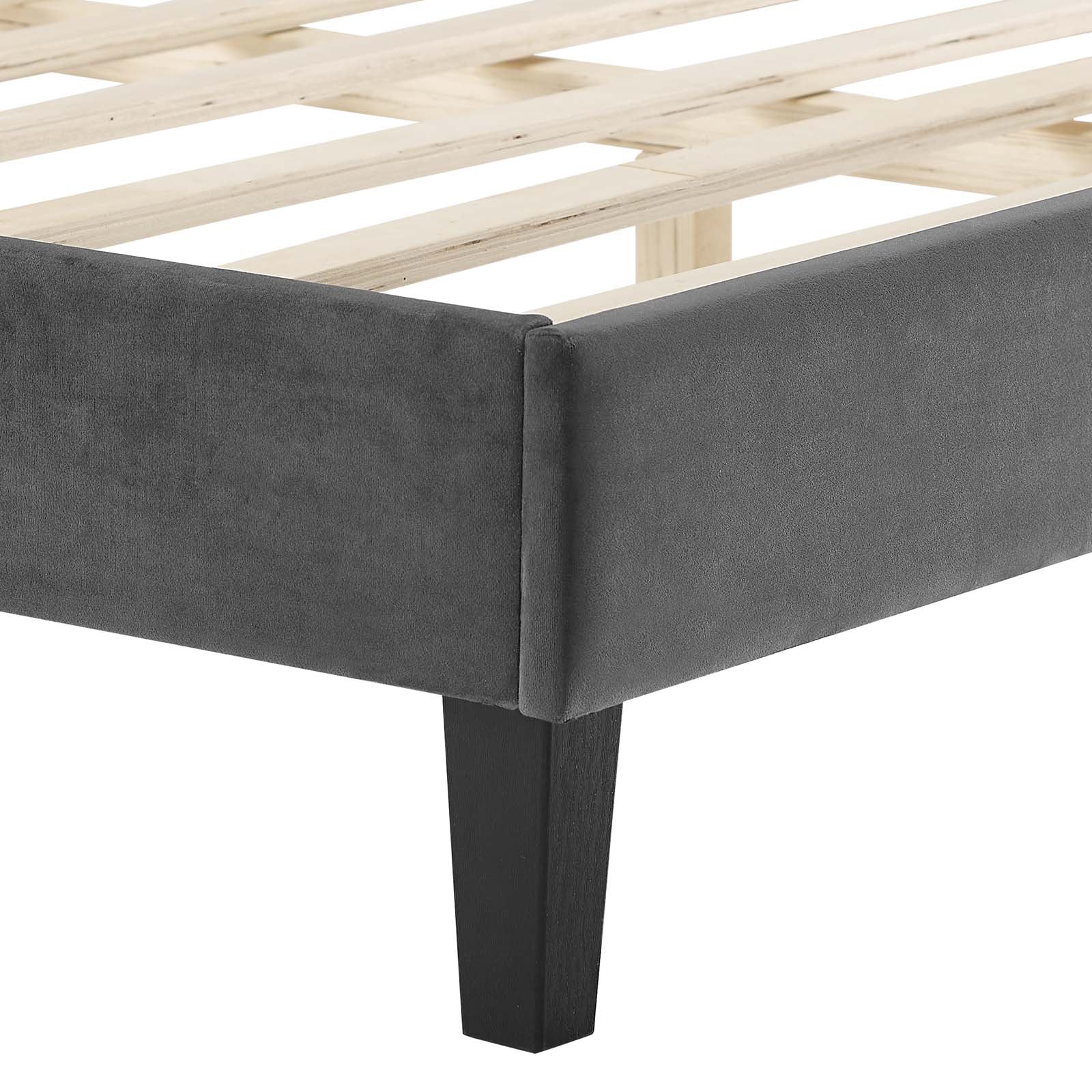 Neena Performance Velvet Queen Bed By Modway - MOD-6830 - Image 8