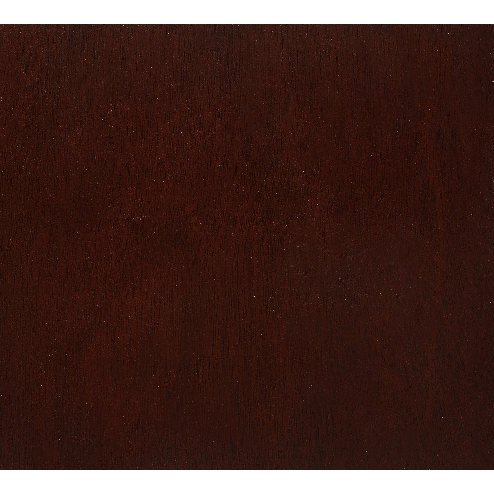 New Merlot Veneer Full Bed With Bookcase Headboard 10 Drawers By Homeroots - Image 4