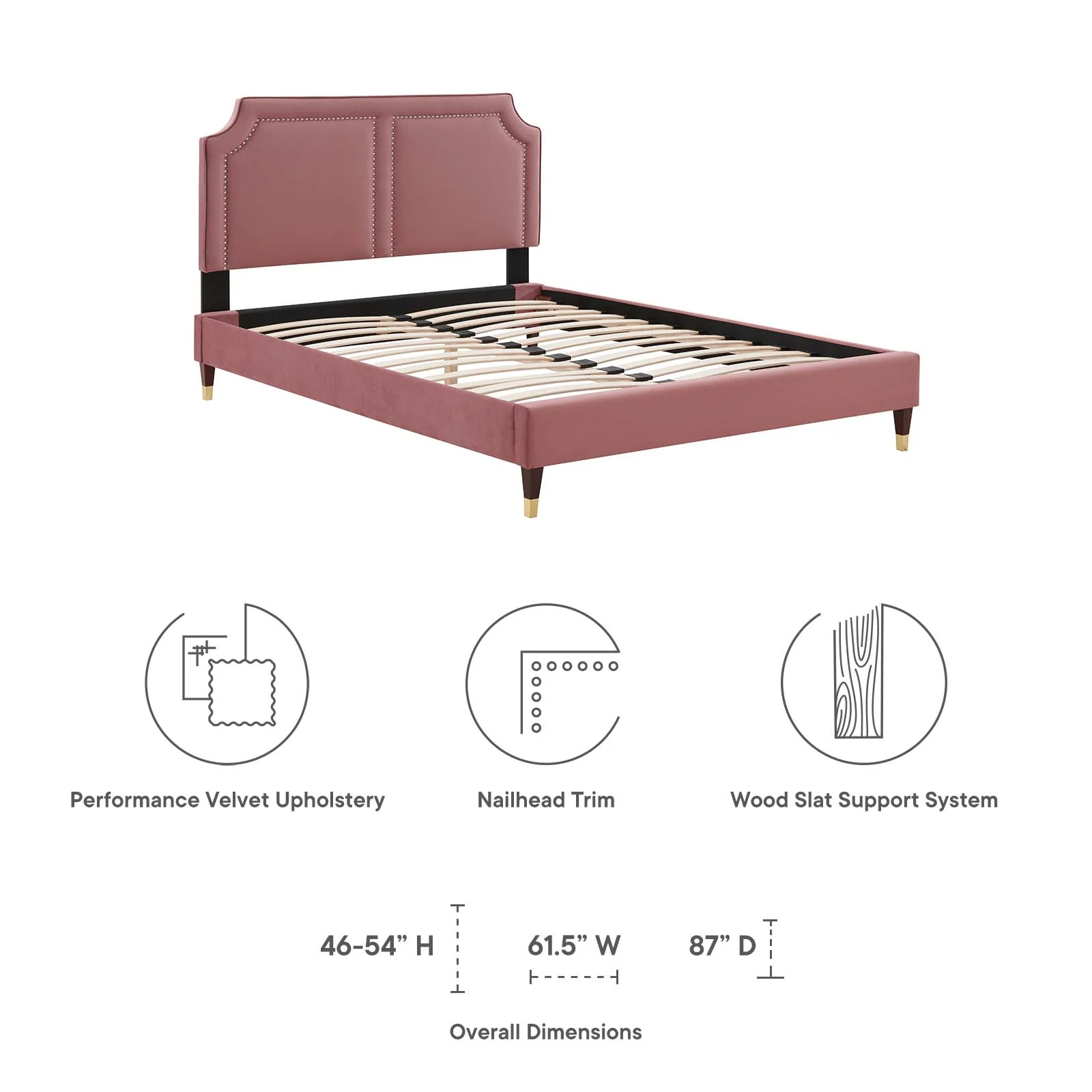 Novi Performance Velvet Full Bed By Modway - MOD-6808 - Image 21
