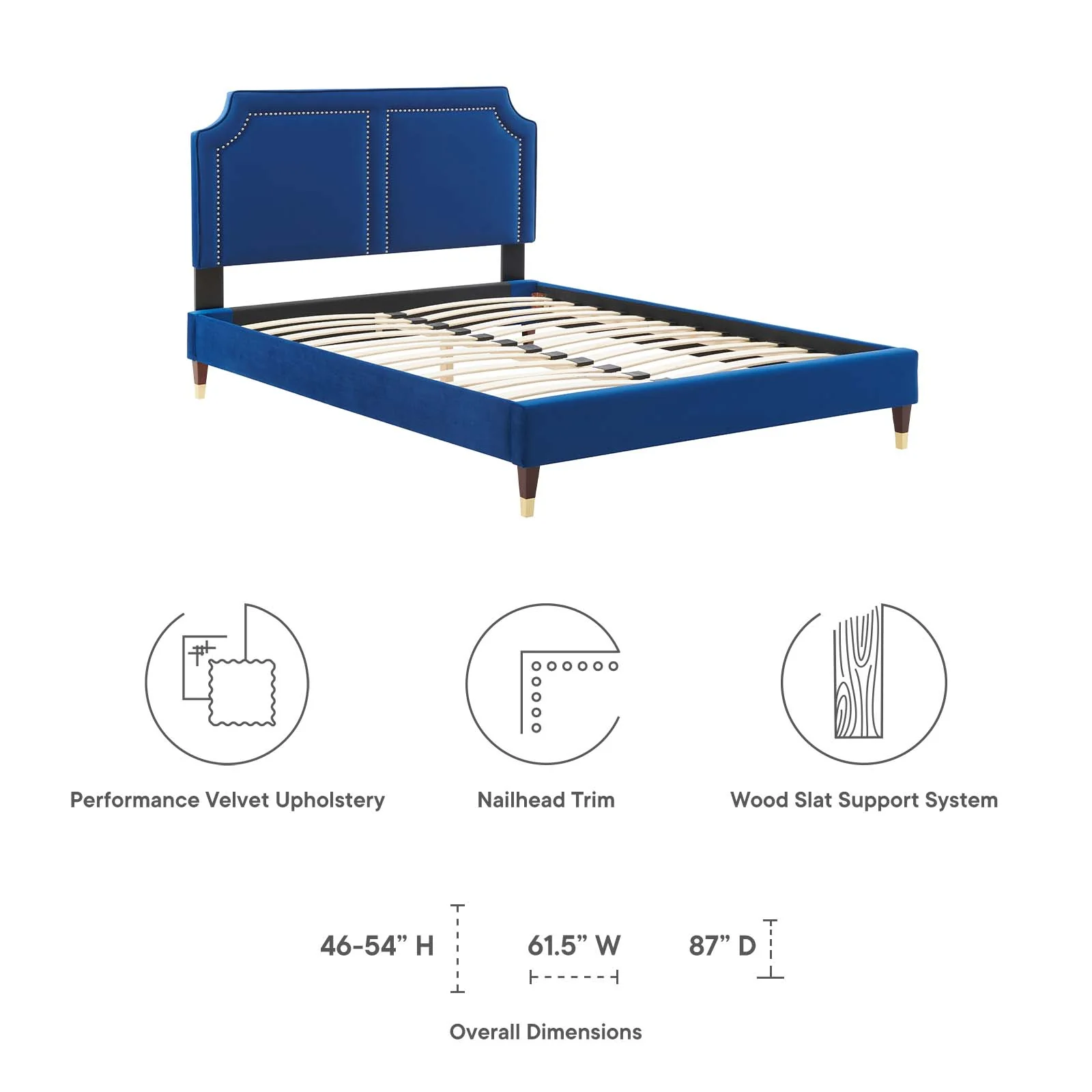 Novi Performance Velvet Full Bed By Modway - MOD-6808 - Image 32