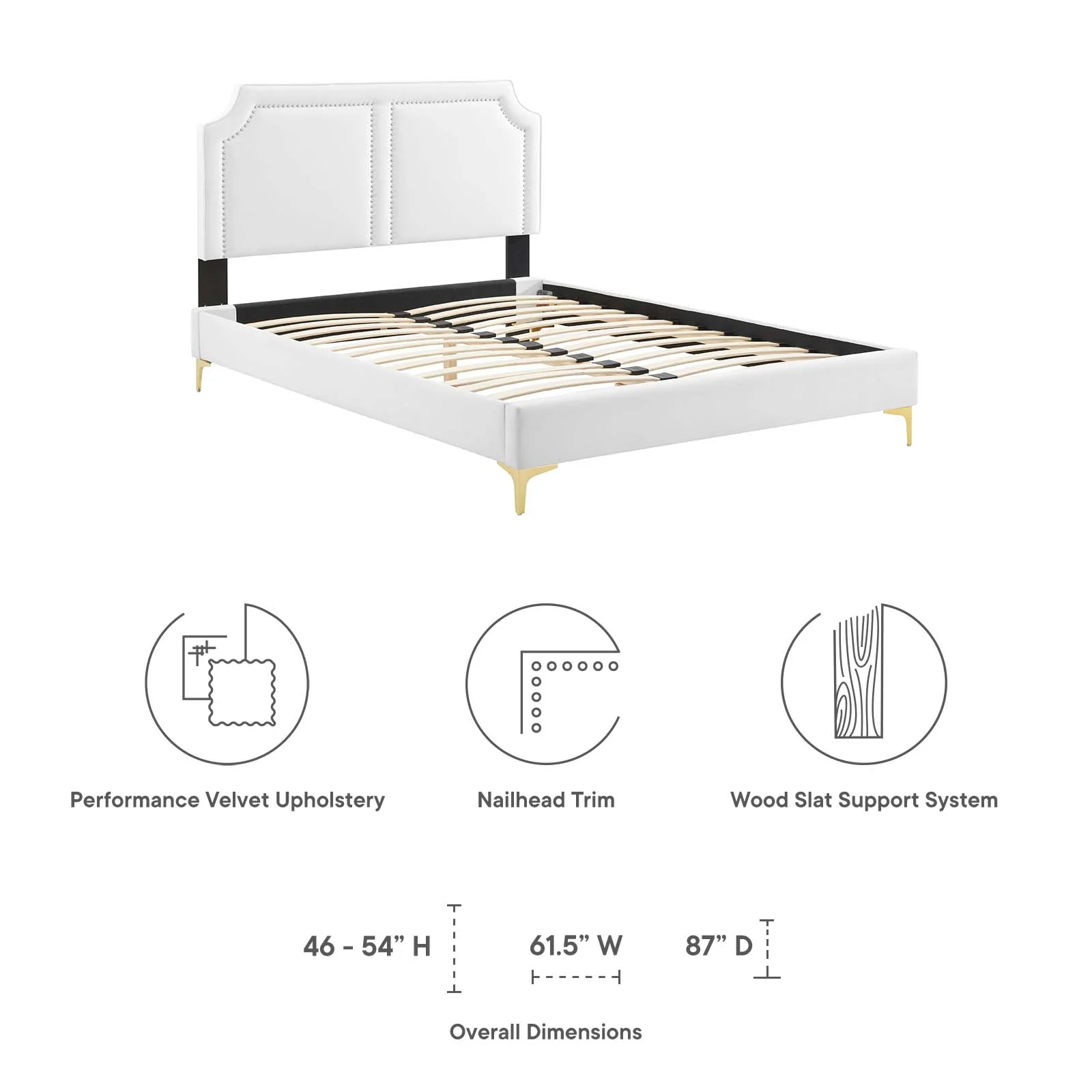 Novi Performance Velvet King Bed By Modway - MOD-6833 - Image 43