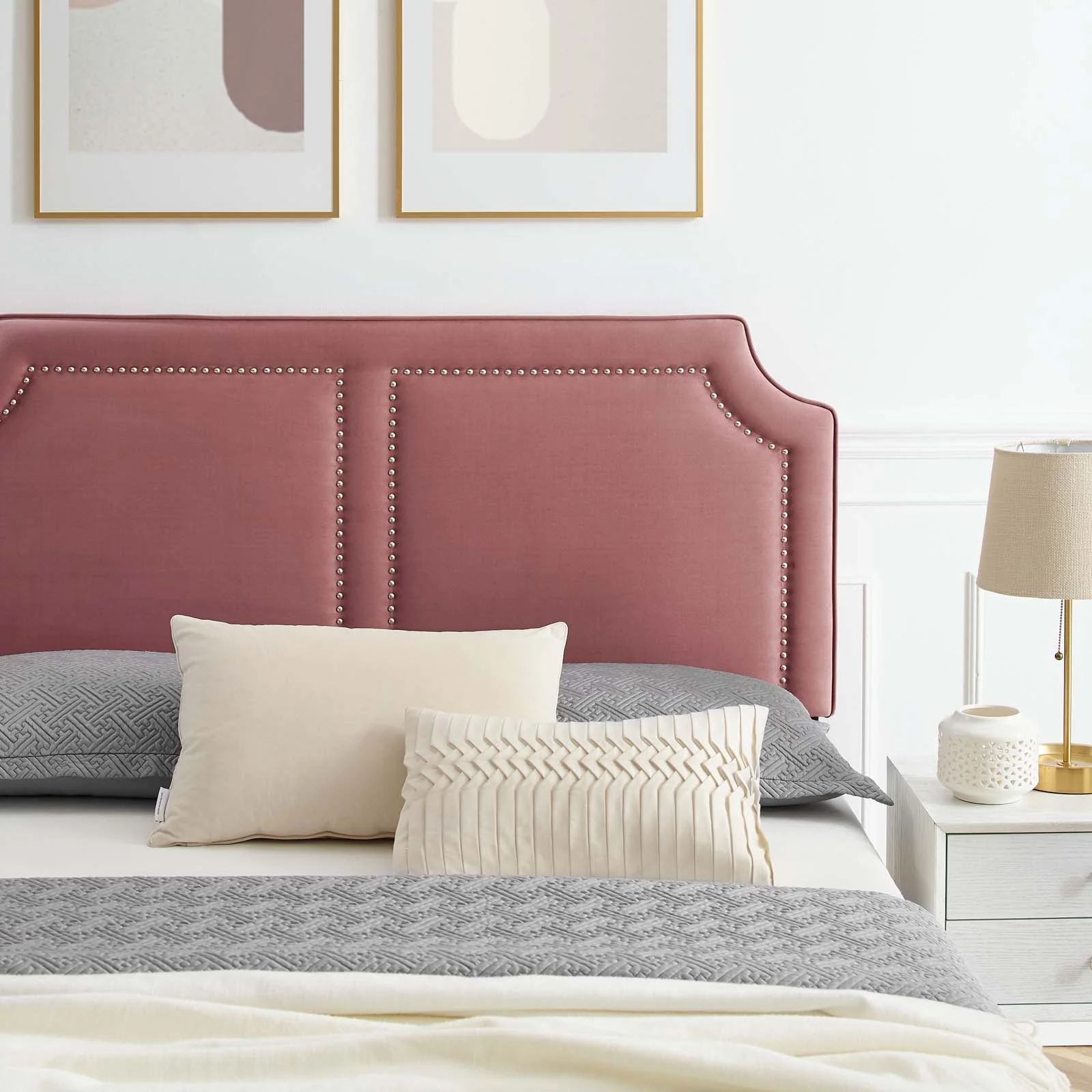Novi Performance Velvet Queen Bed By Modway - MOD-6818 - Image 14