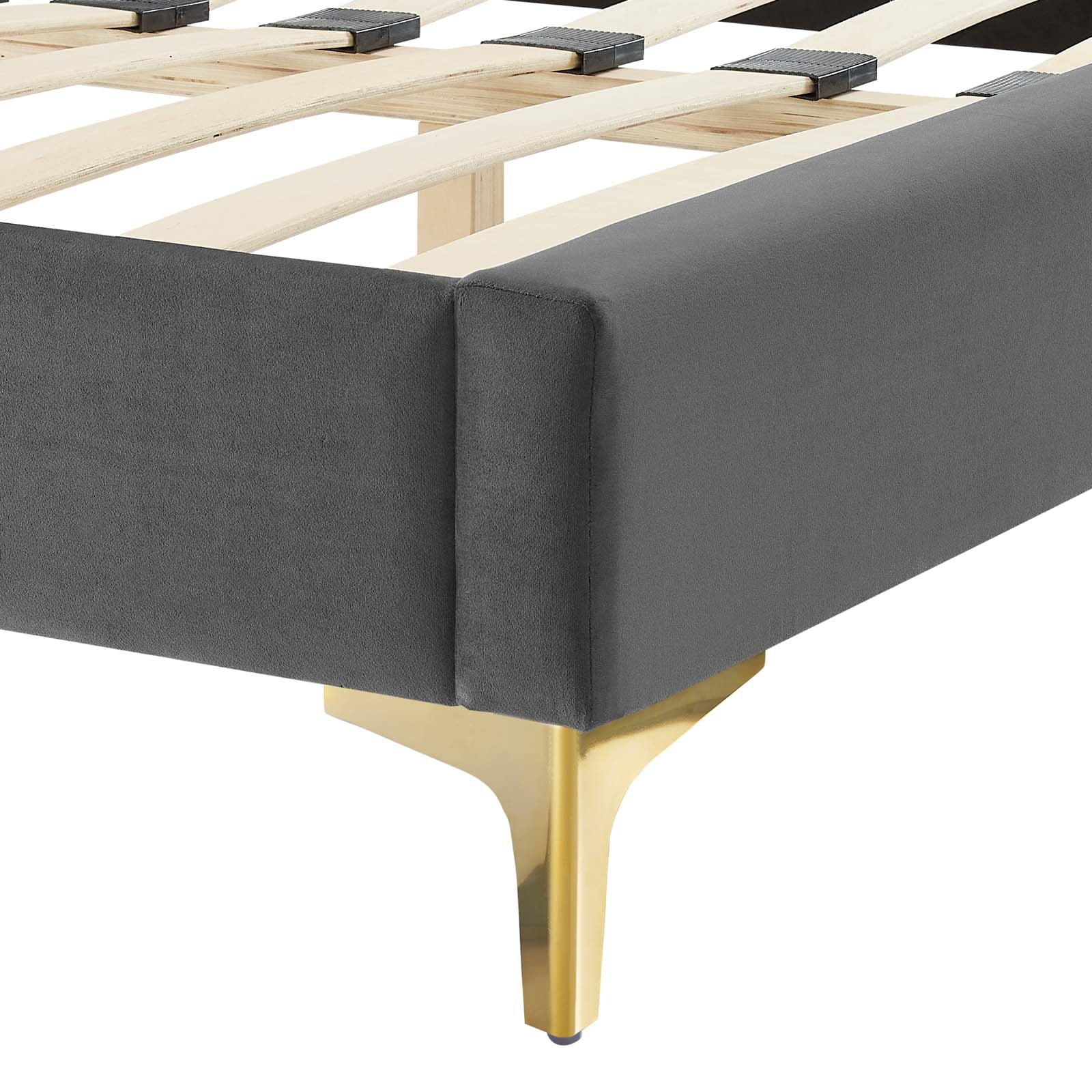Novi Performance Velvet Queen Bed By Modway - MOD-6818 - Image 8