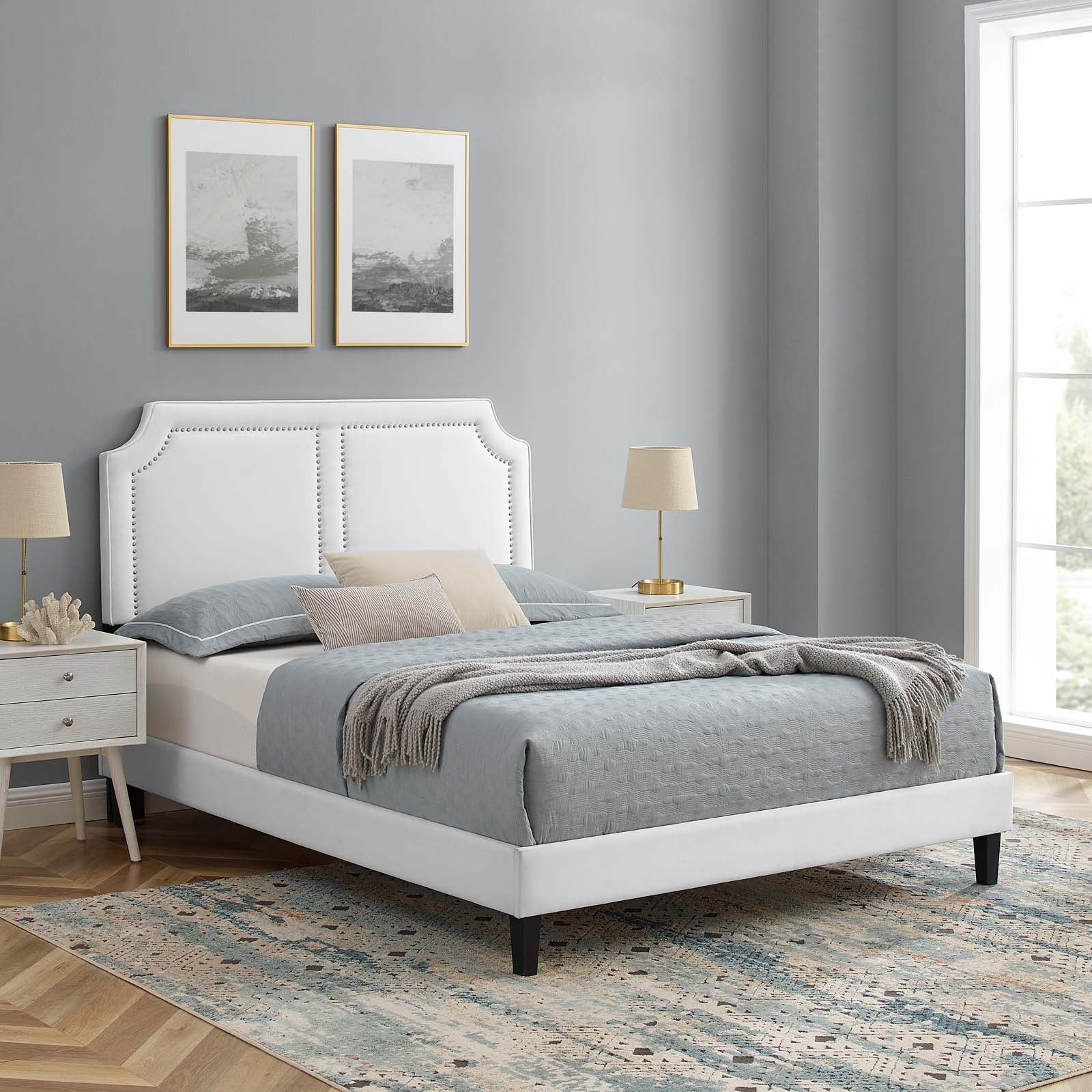 Novi Performance Velvet Queen Bed By Modway - MOD-6828 - Image 34