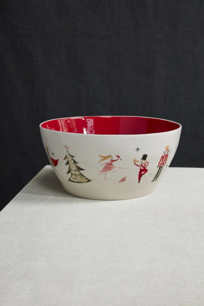 Nutcracker Ballet Bowl 10" x  4.75" By Accent Decor