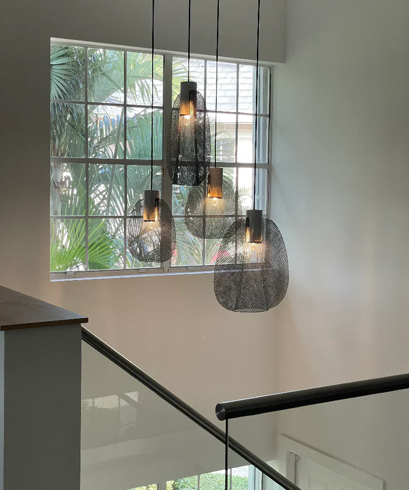 Oggetti Petiole Pendant Lamp Medium Dark Grey