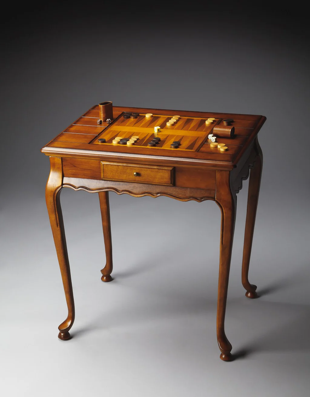 Olive Ash Burl Game Table By Homeroots