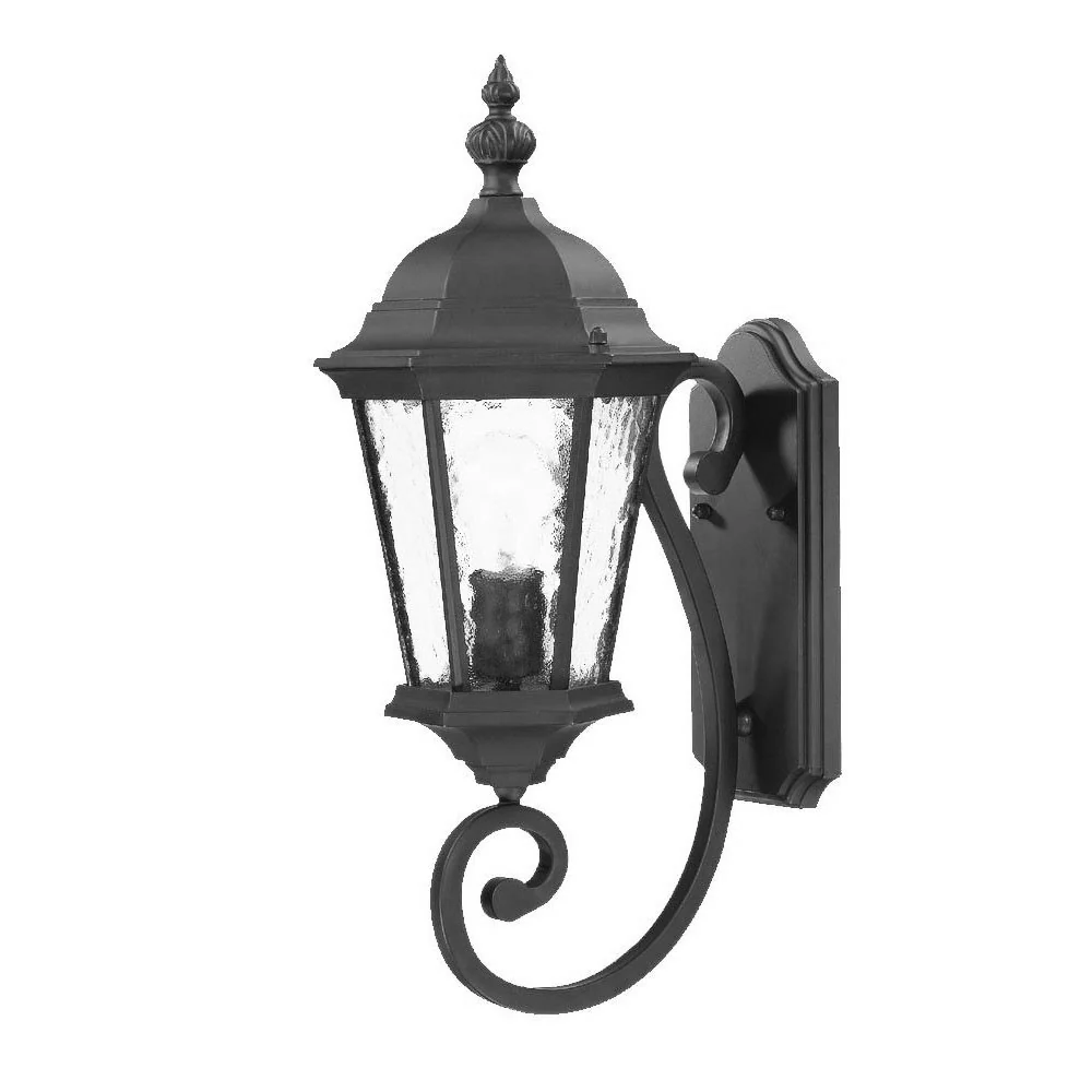 One Light Matte Black Carousel Lantern Wall Light By Homeroots