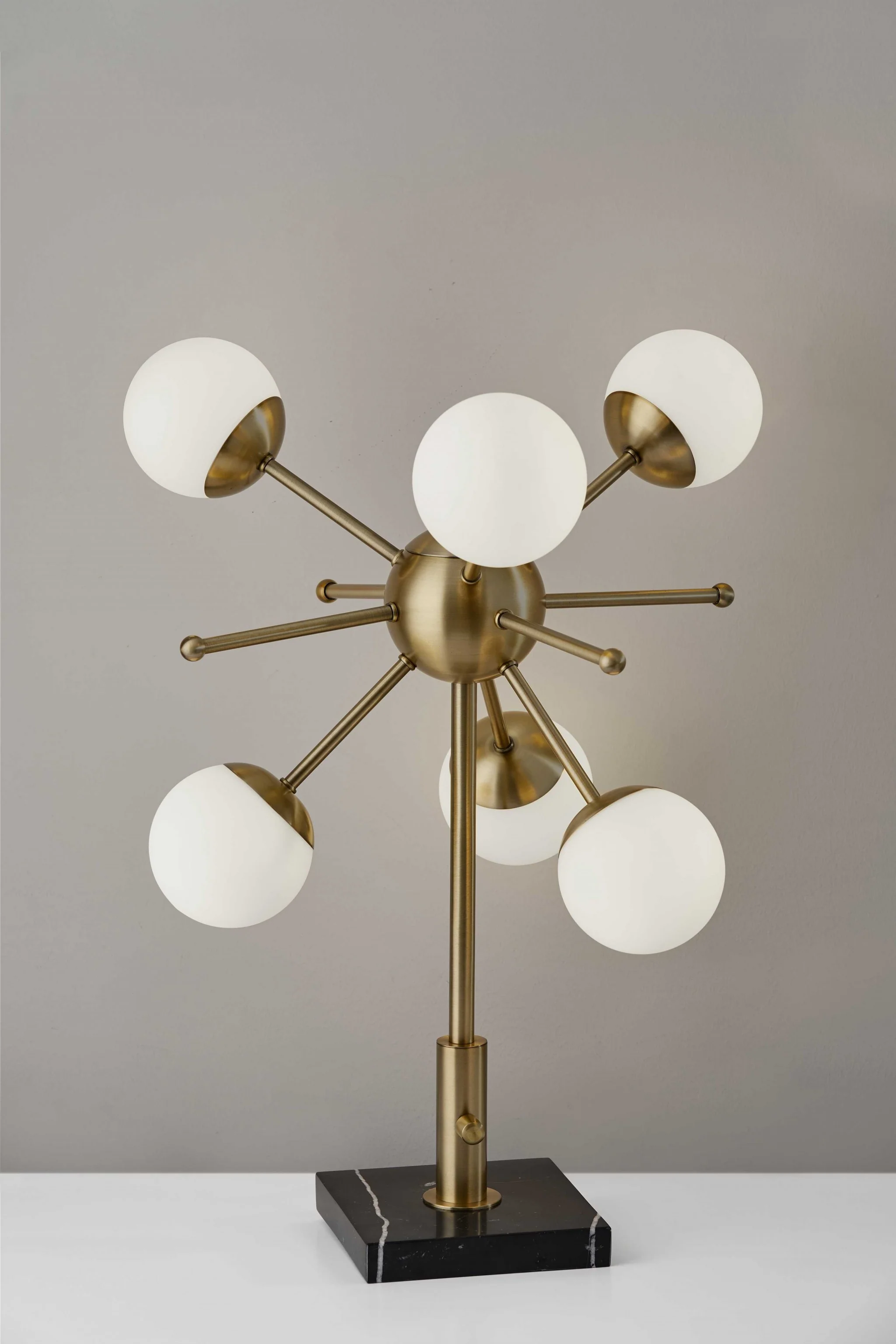 Orbital Sphere Brass LED Table Lamp By Homeroots