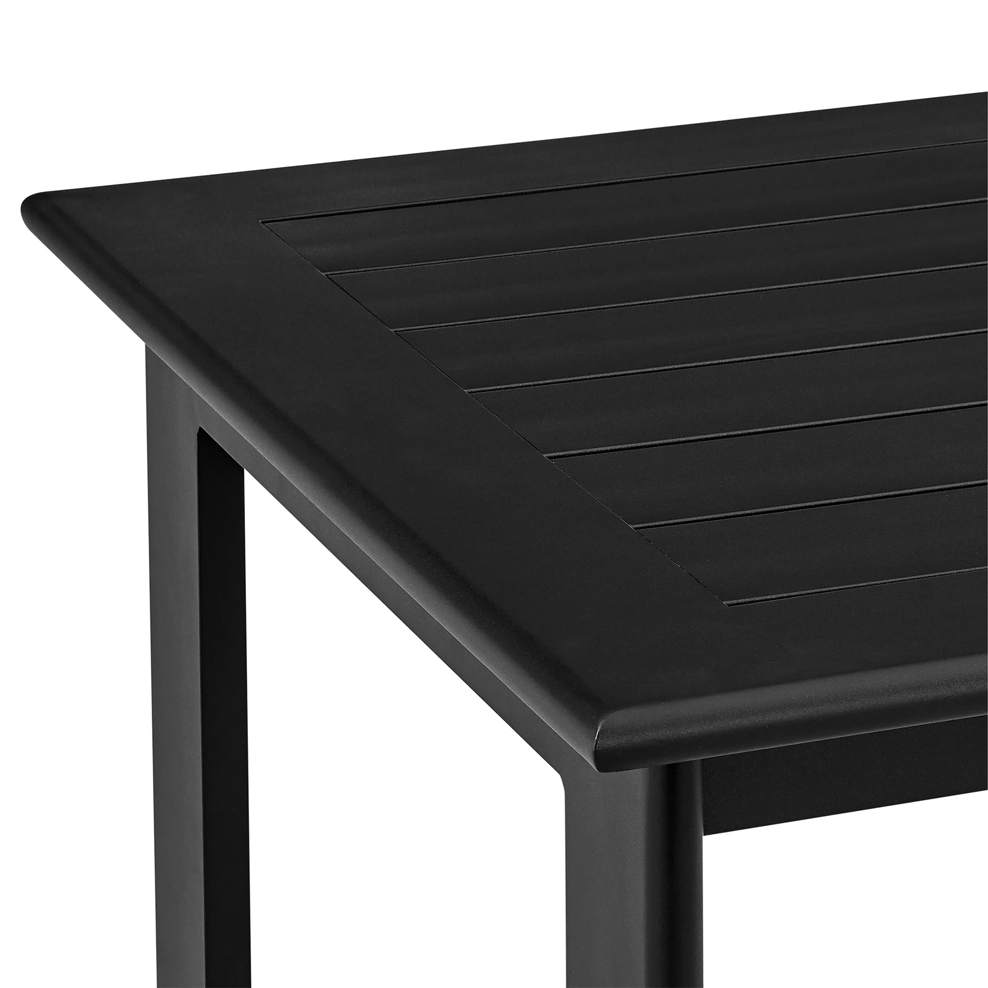 Orlando Outdoor Patio 5-Piece Bar Table Set in Aluminum with Gray Cushions By Armen Living - Image 11