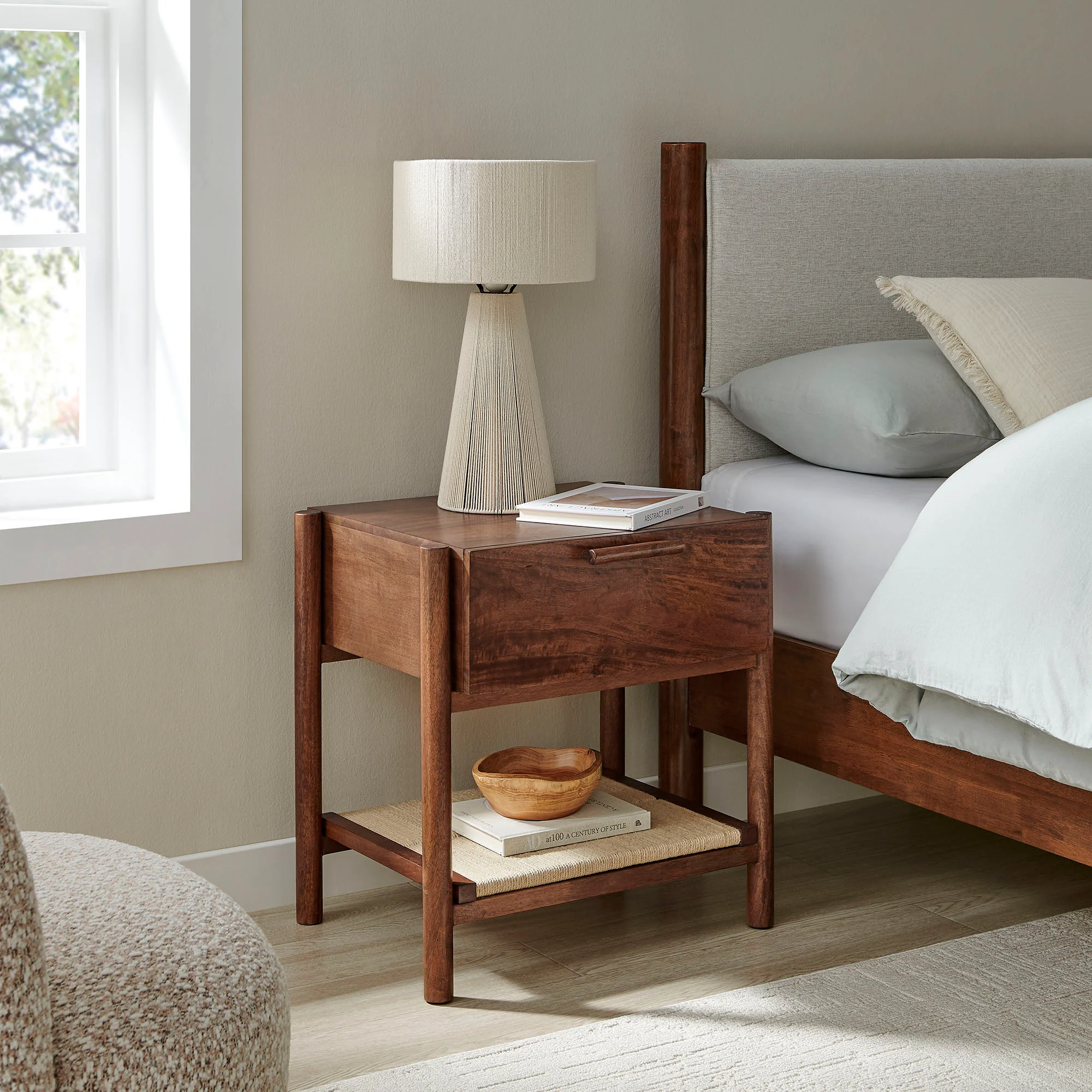 Oswin 1-Drawer Wood Nightstand by Modway