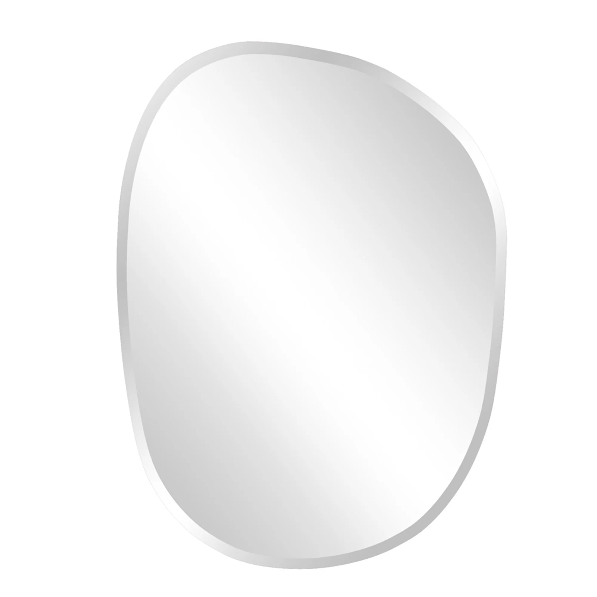 Oval Asymmetrical Frameless Mirror By Homeroots - Image 2