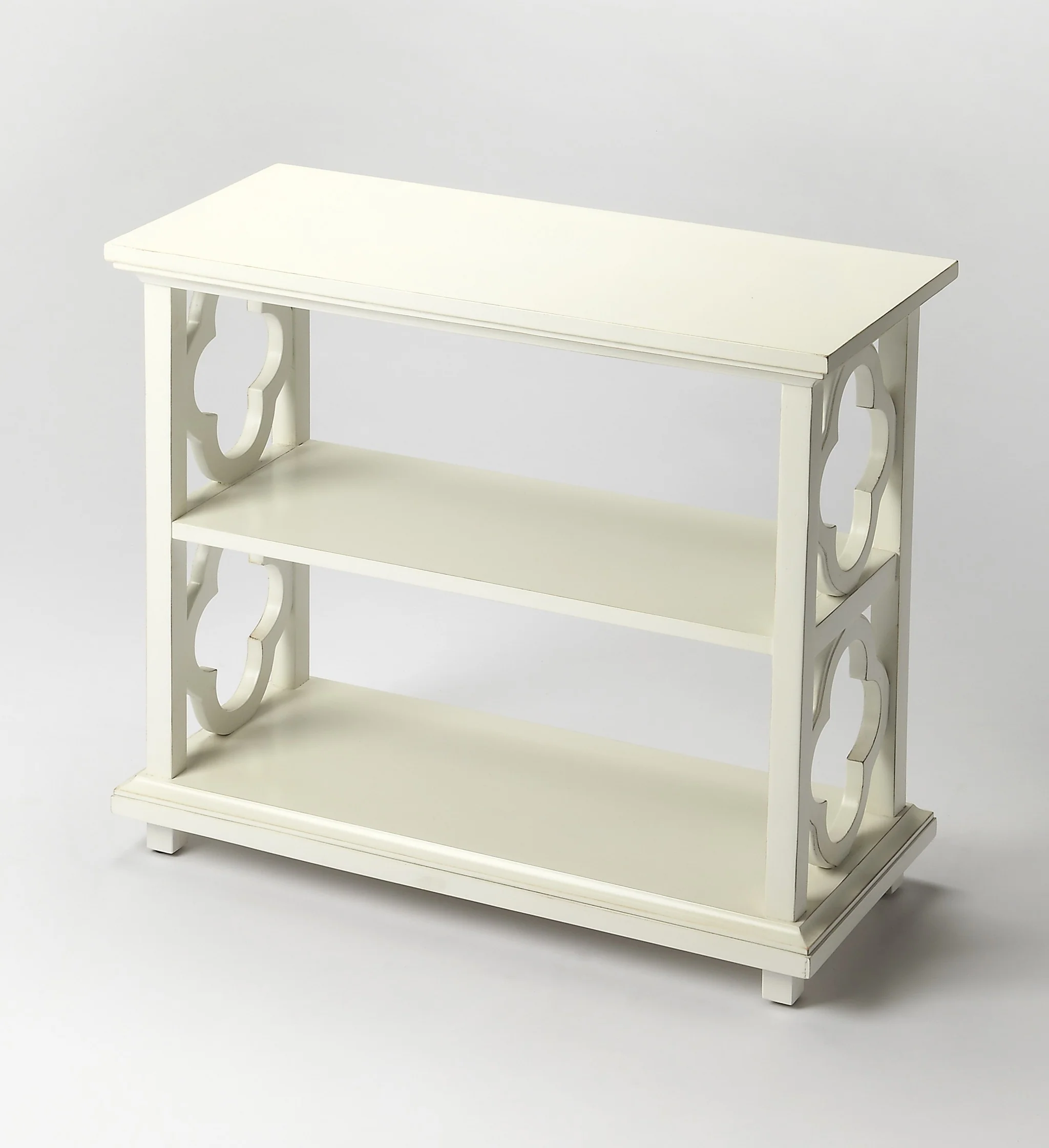 Paloma Cottage White Bookcase By Homeroots