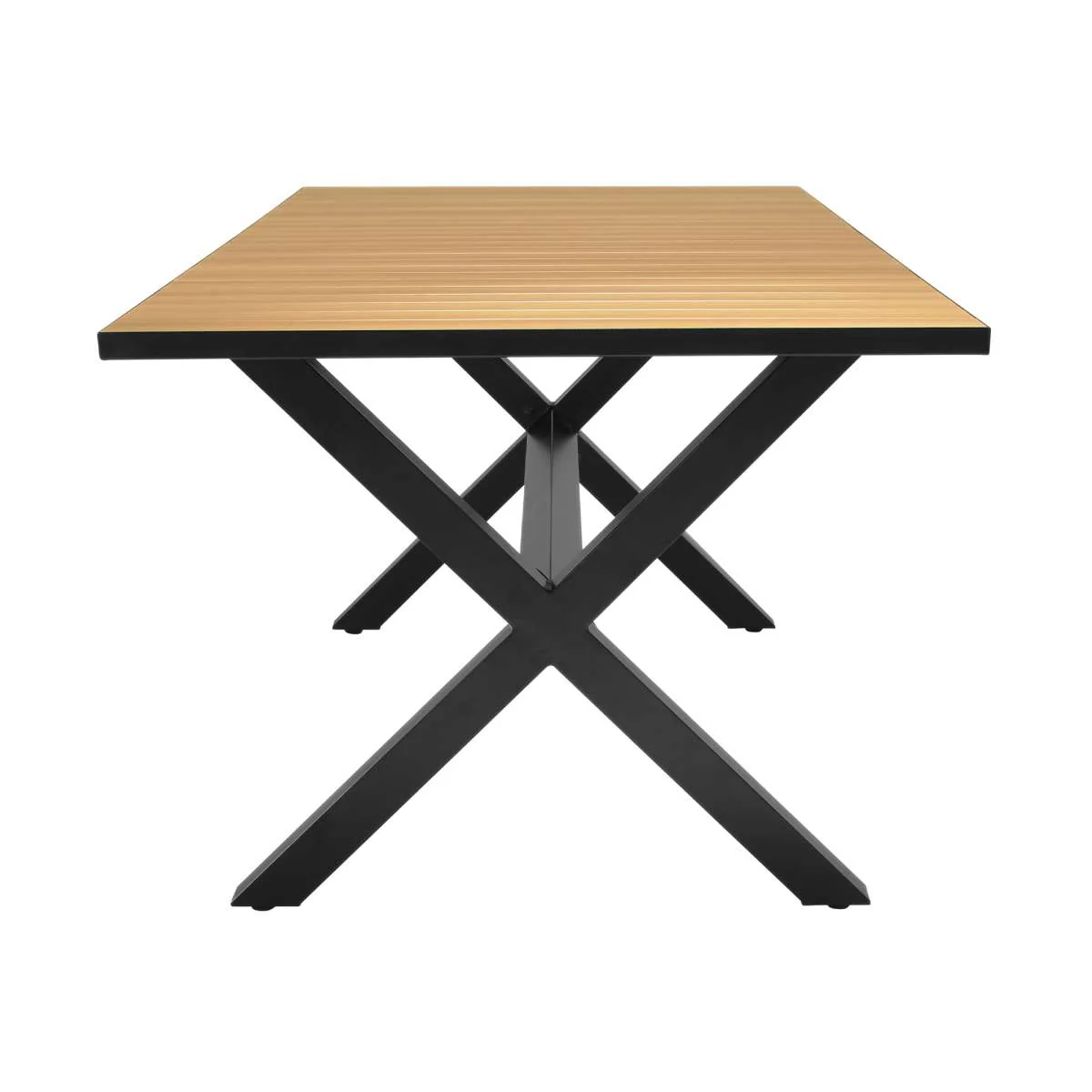Paseo & Portals Outdoor 5 Piece Black Aluminum Dining Set By Armen Living - Image 4