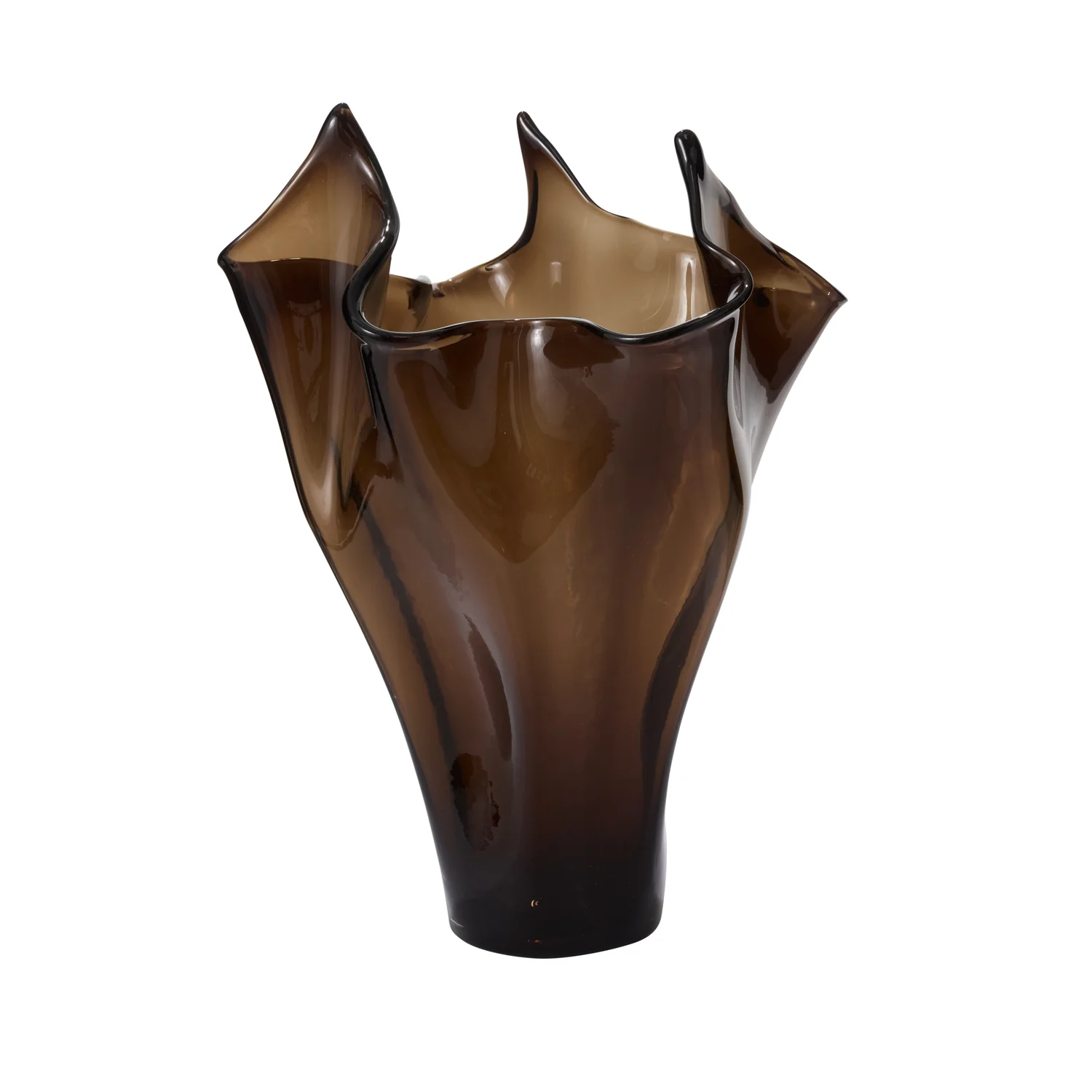 Peaked Glass Vase By Accent Decor - Image 6