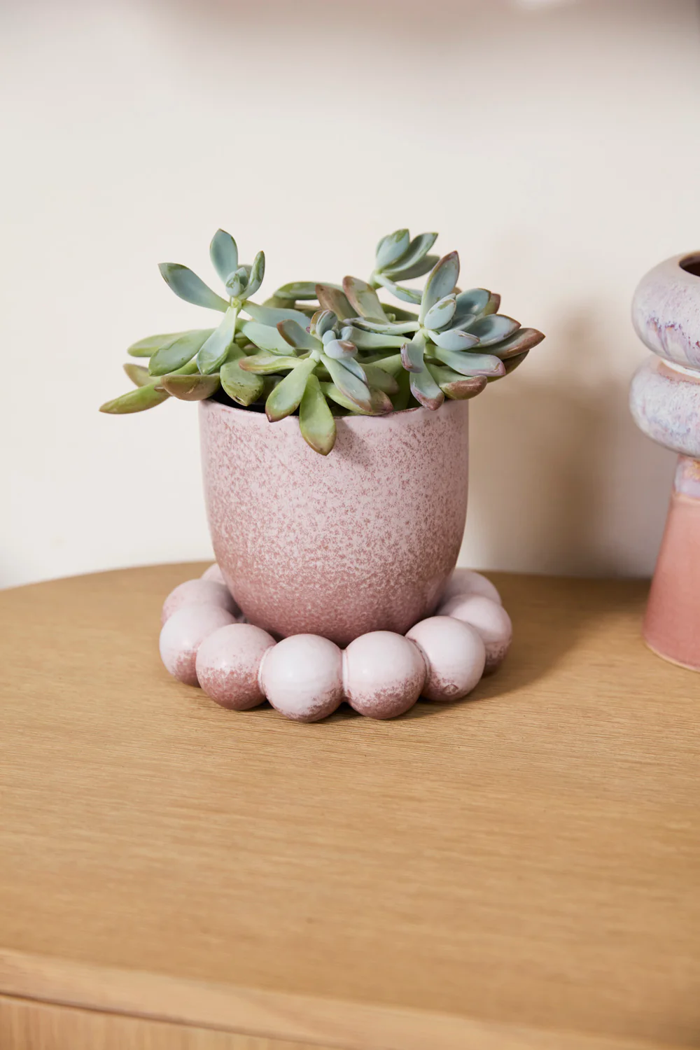 Pearl Pot with Saucer Set of 2 By Accent Decor - Image 4
