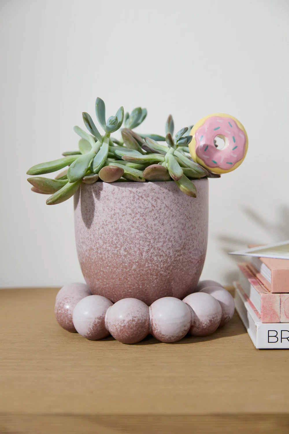 Pearl Pot with Saucer Set of 2 By Accent Decor - Image 5