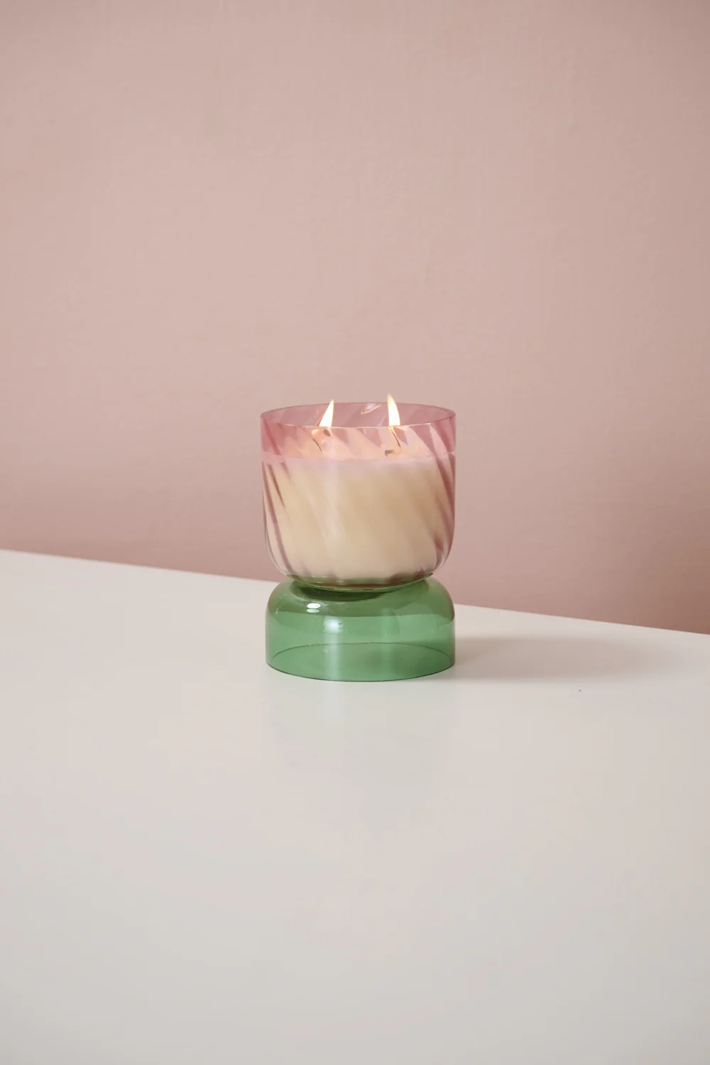 Pink Juniper Candle Set of 2 By Accent Decor - Image 4