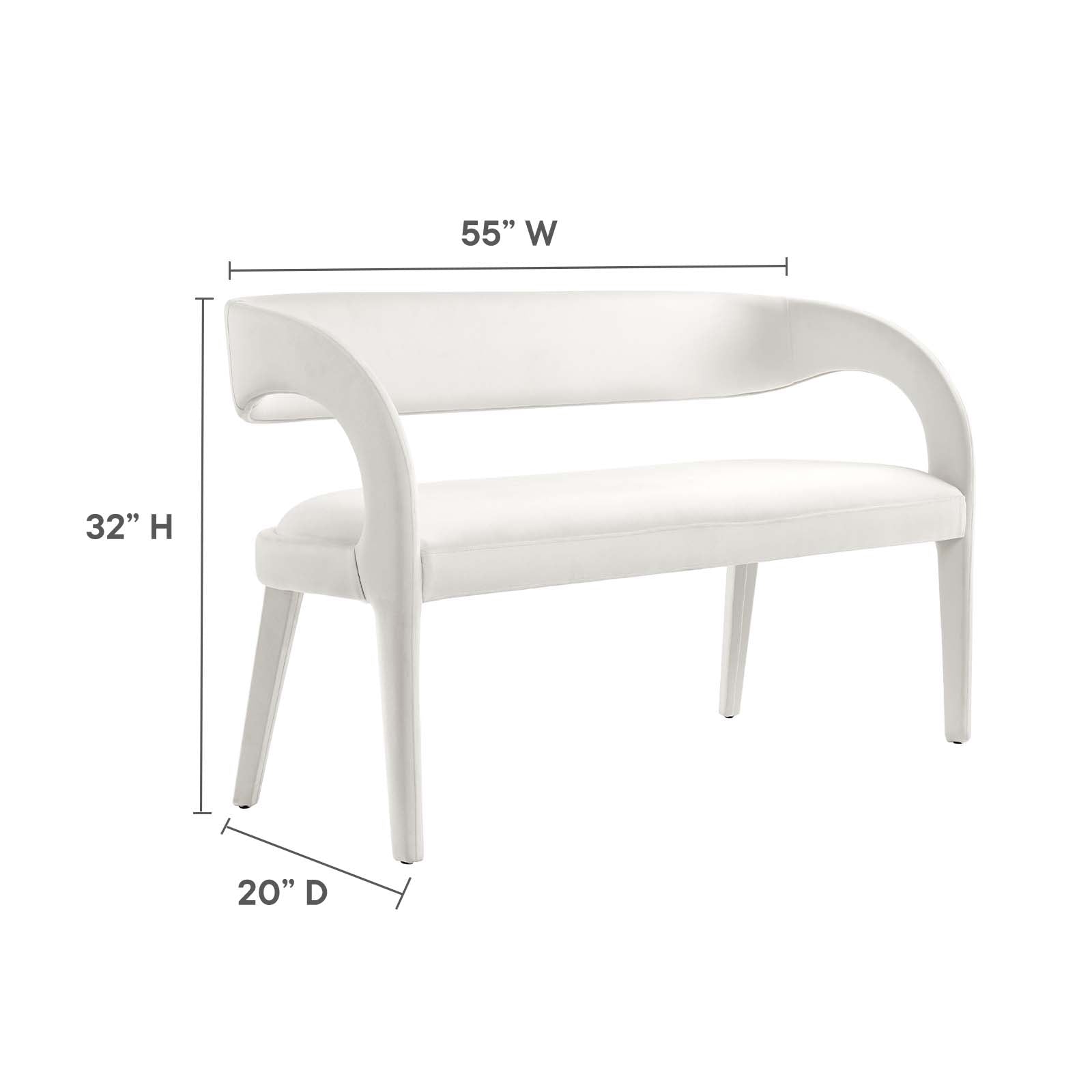 Pinnacle Performance Velvet Accent Bench By Modway - EEI-6572 - Image 31