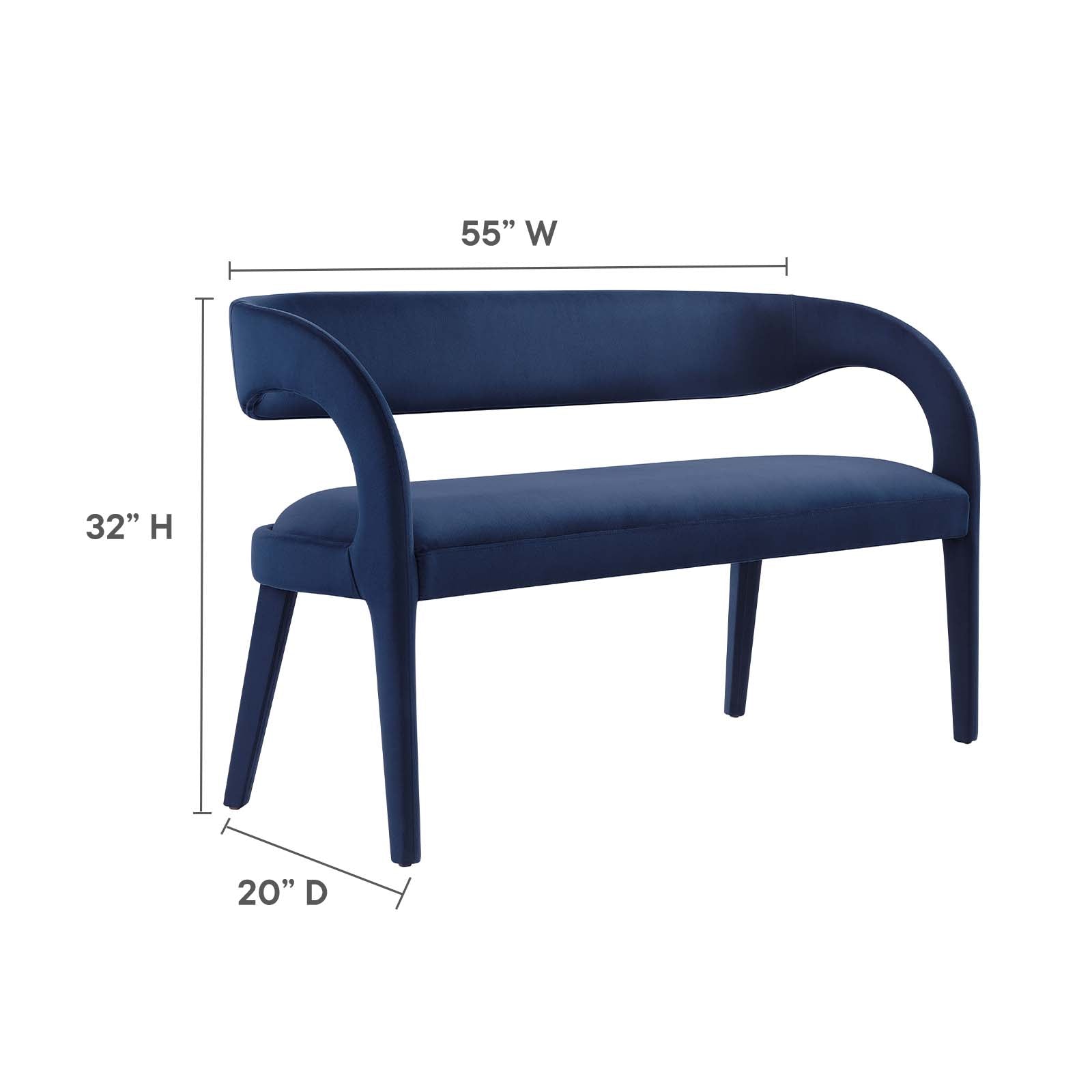 Pinnacle Performance Velvet Accent Bench By Modway - EEI-6572 - Image 39