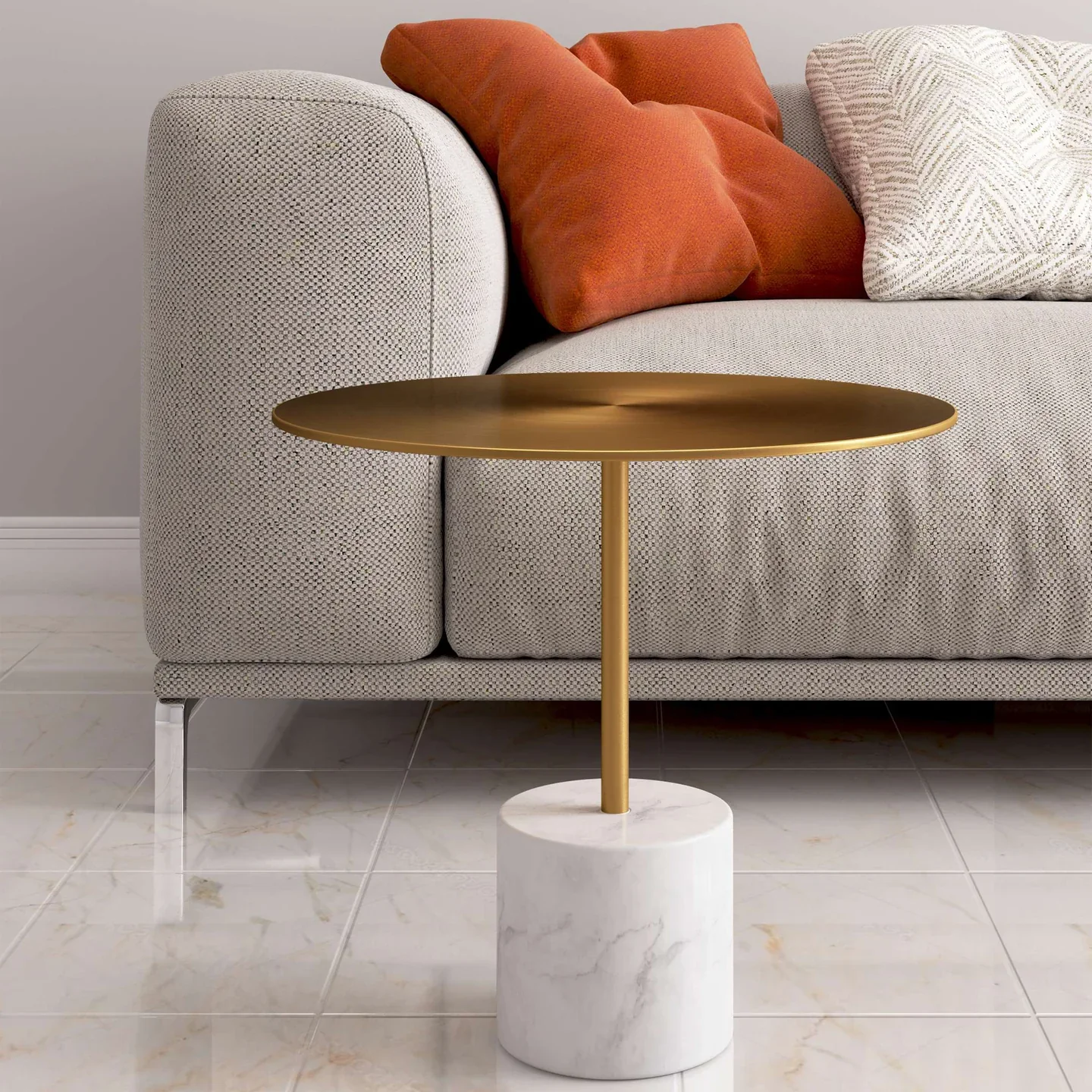 Poke Coffee Table, Gold By World Modern Design