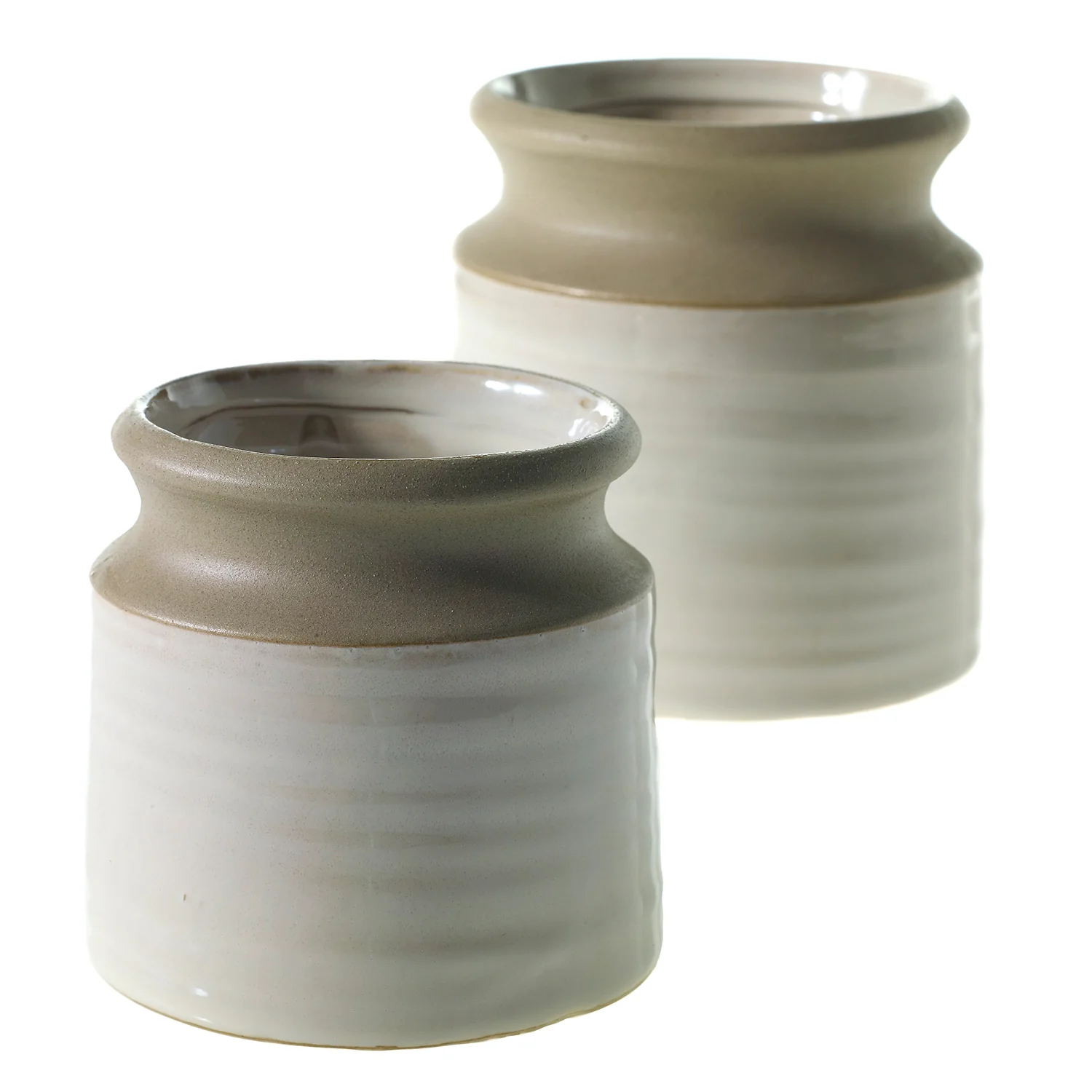 Pottery Vase Set of 8 By Accent Decor - Image 3