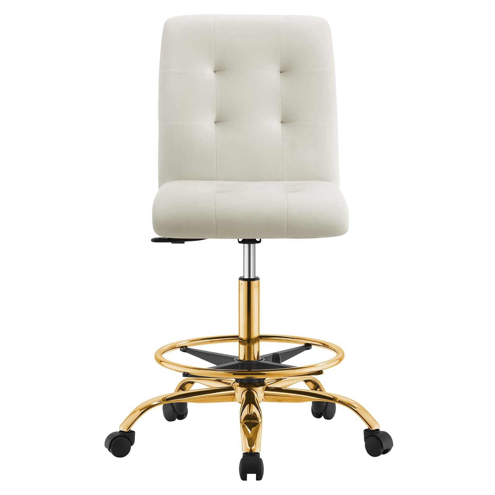 Prim Armless Performance Velvet Drafting Chair By Modway - EEI-4977 - Image 28