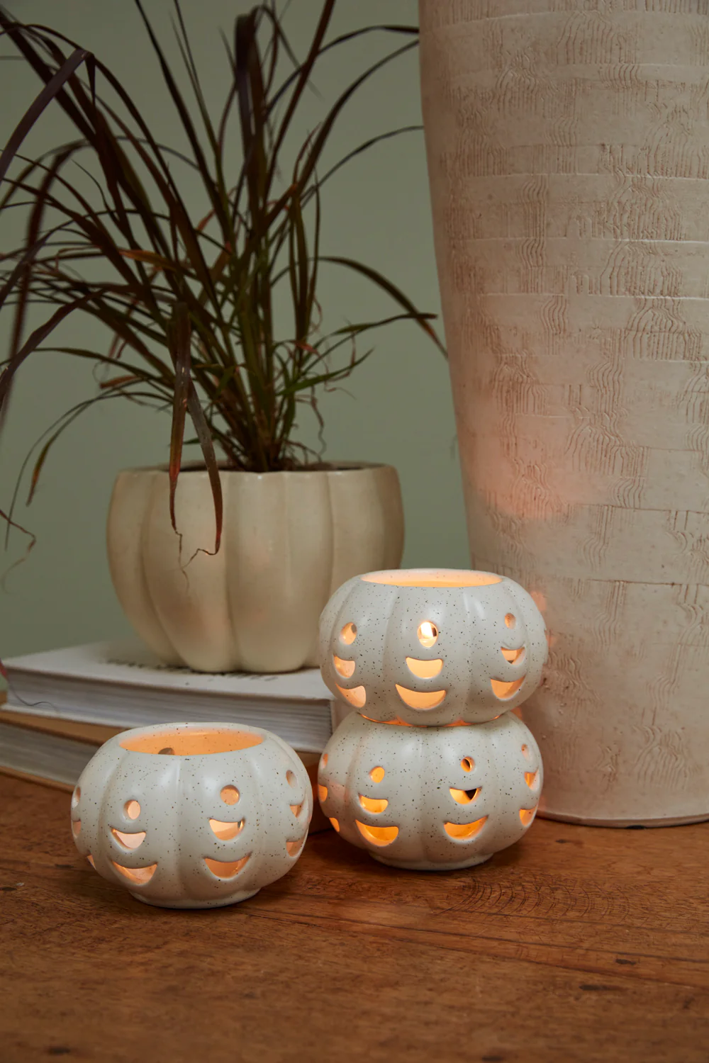 Pumpkin Stack Votive - Set of 6 By Accent Decor - Image 3