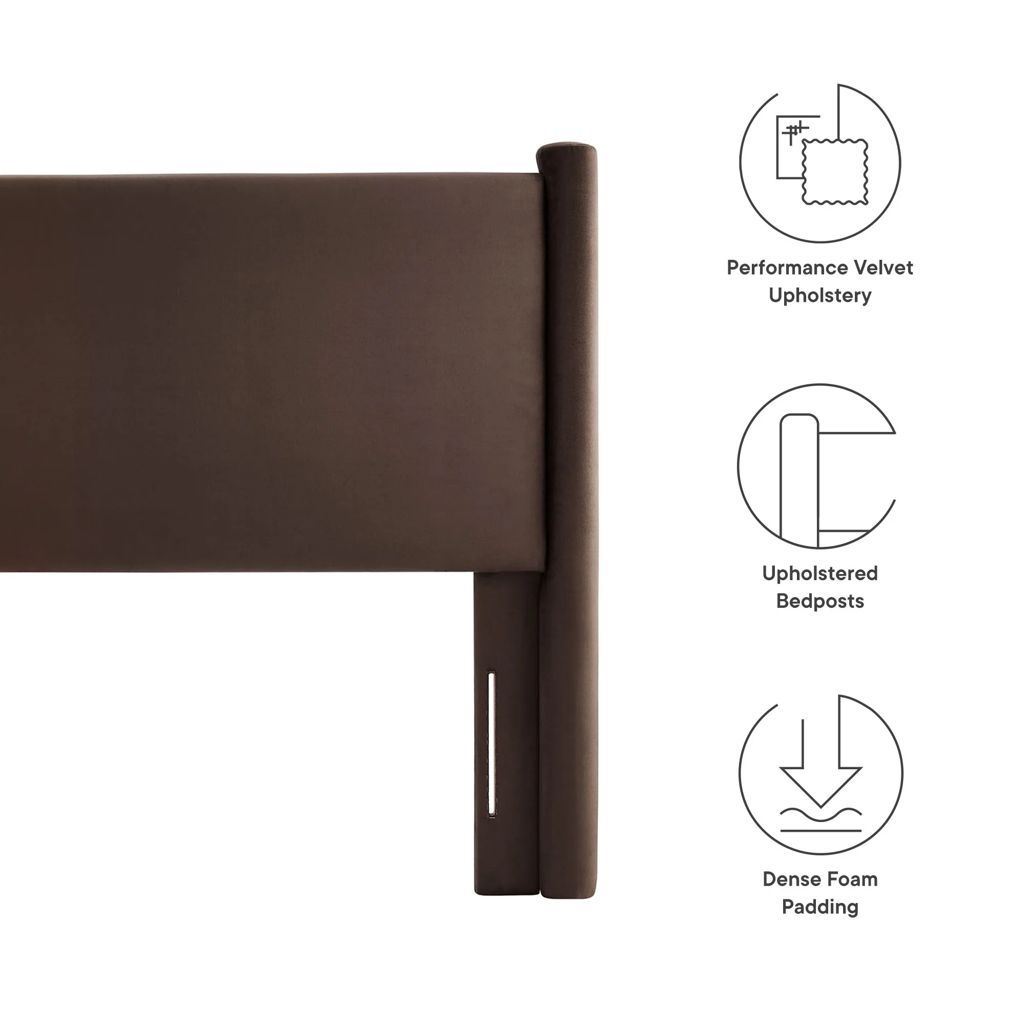 Rael Performance Velvet Full Headboard by Modway - Image 13