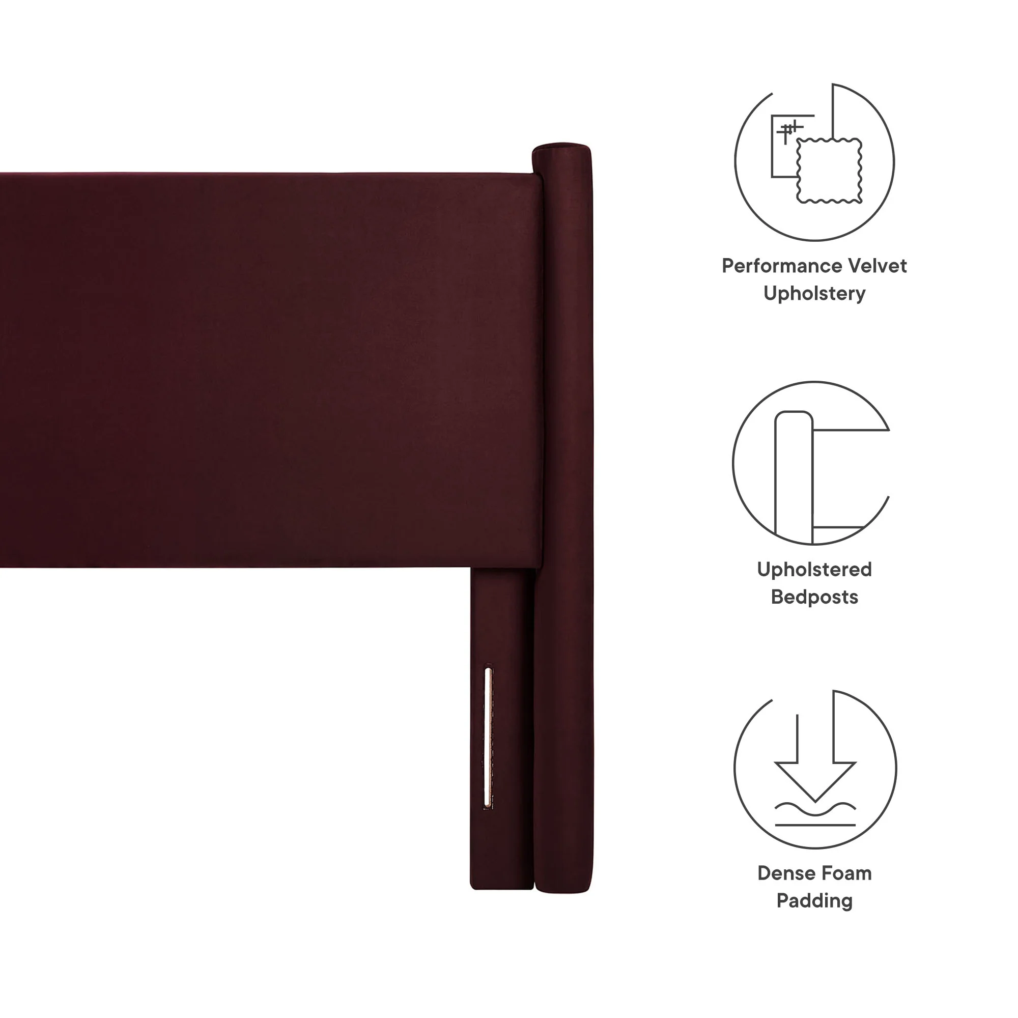 Rael Performance Velvet Queen Headboard by Modway - Image 20