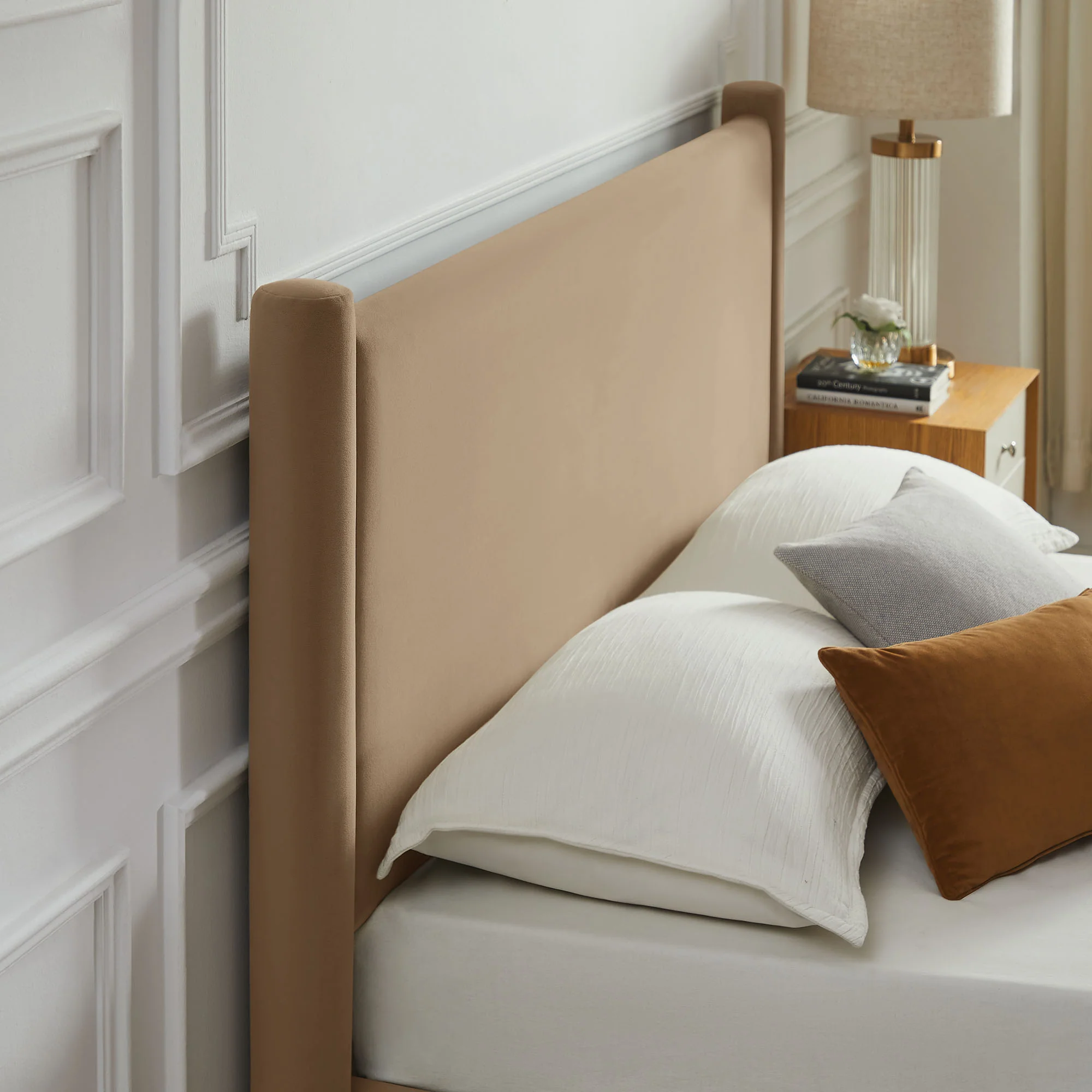 Rael Performance Velvet Queen Platform Bed by Modway - Image 33
