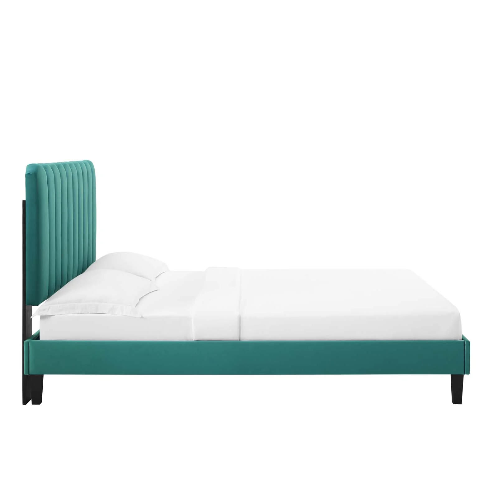Reagan King Performance Velvet Platform Bed By Modway - MOD-7078 - Image 107