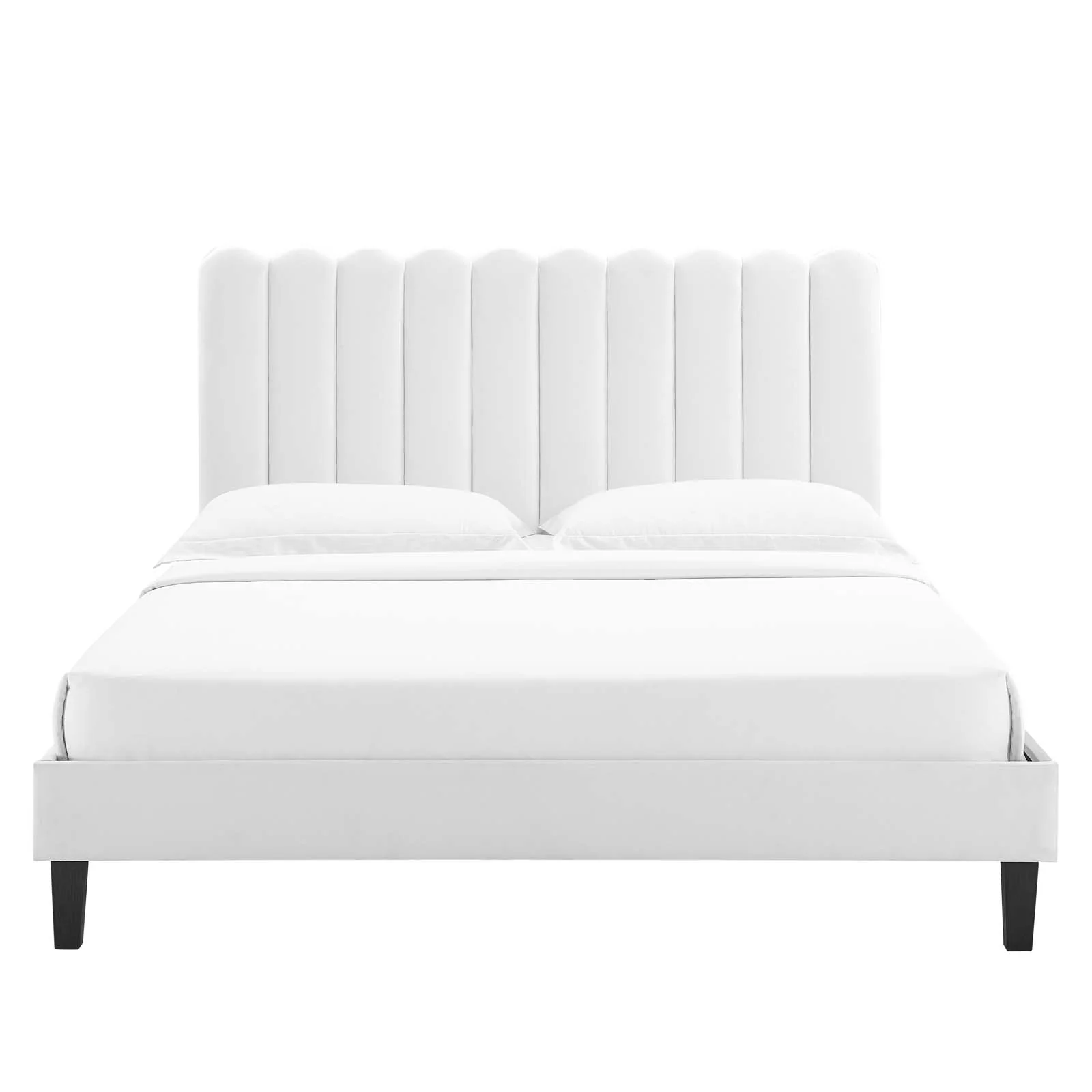Reagan King Performance Velvet Platform Bed By Modway - MOD-7078 - Image 124