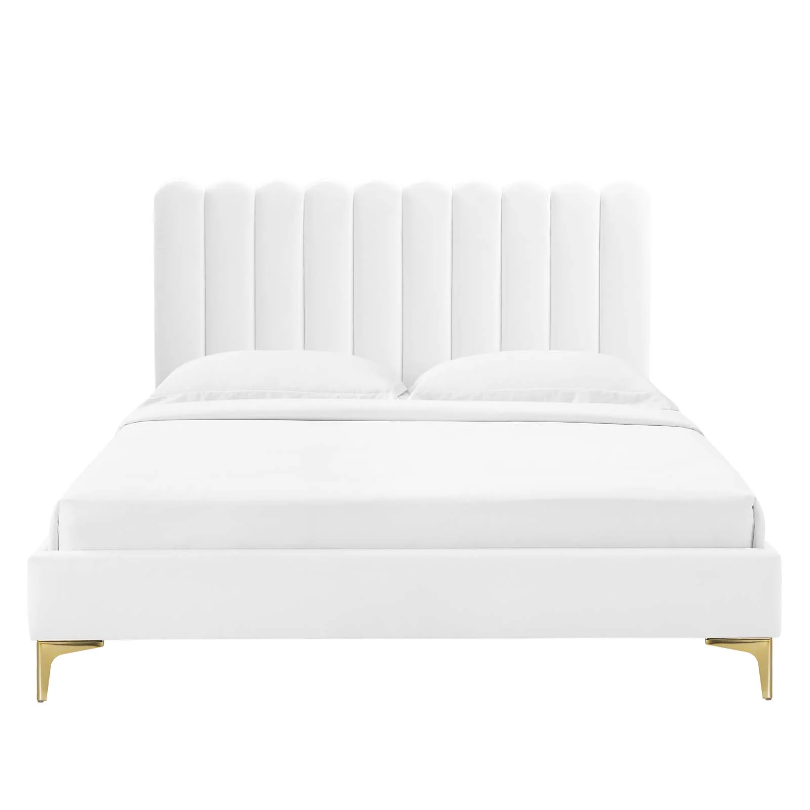 Reagan Queen Performance Velvet Platform Bed By Modway - MOD-6586 - Image 108