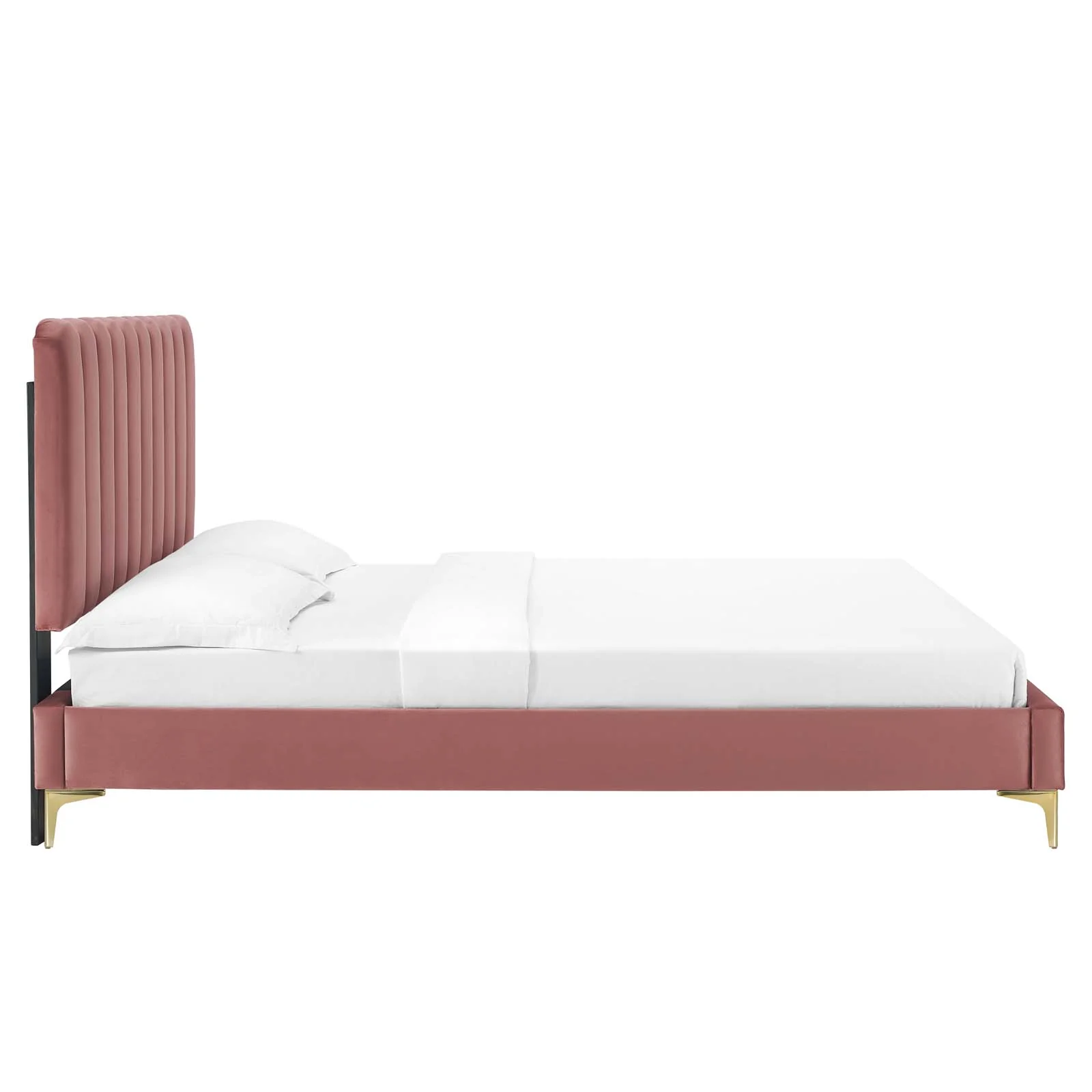 Reagan Queen Performance Velvet Platform Bed By Modway - MOD-6586 - Image 27