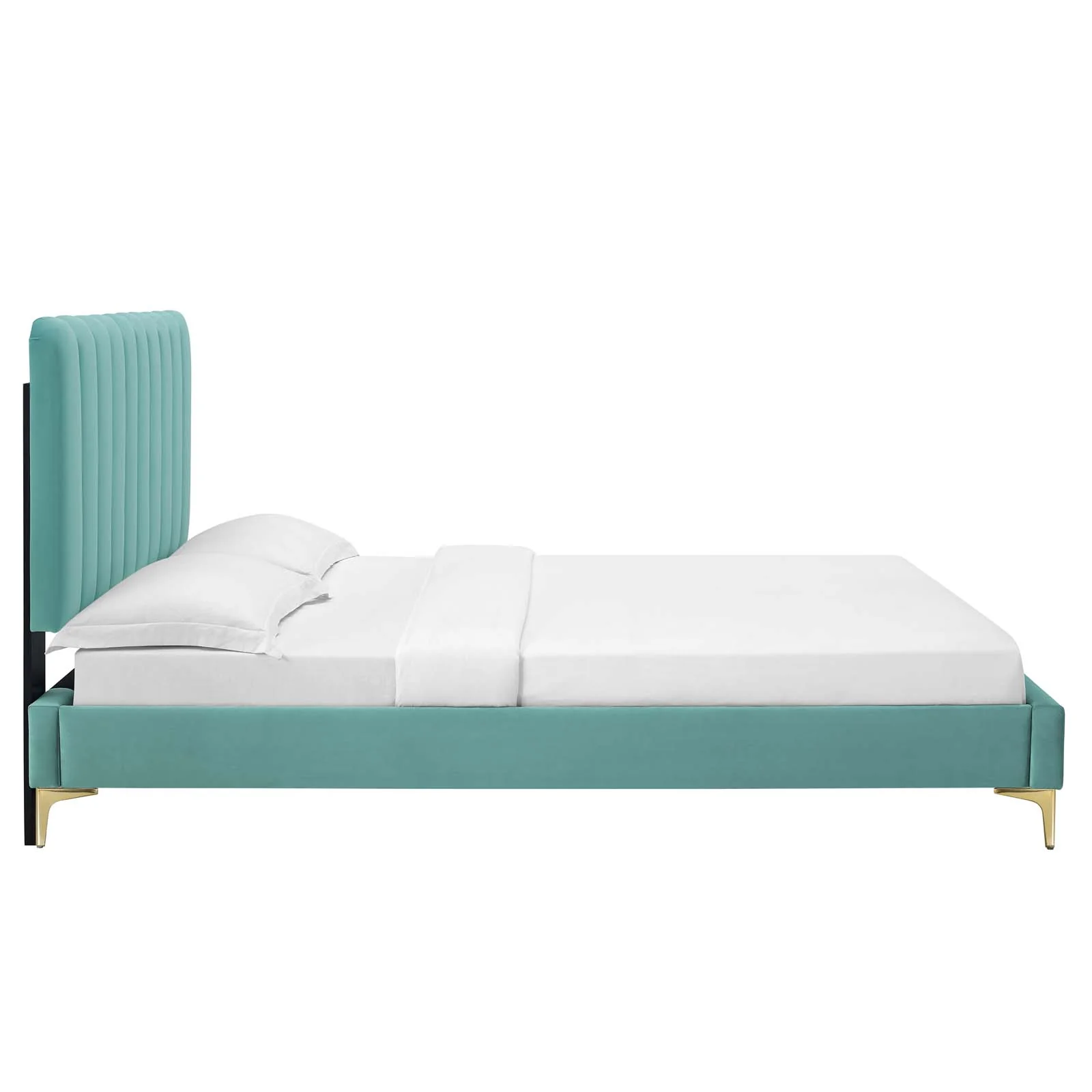 Reagan Queen Performance Velvet Platform Bed By Modway - MOD-6586 - Image 59