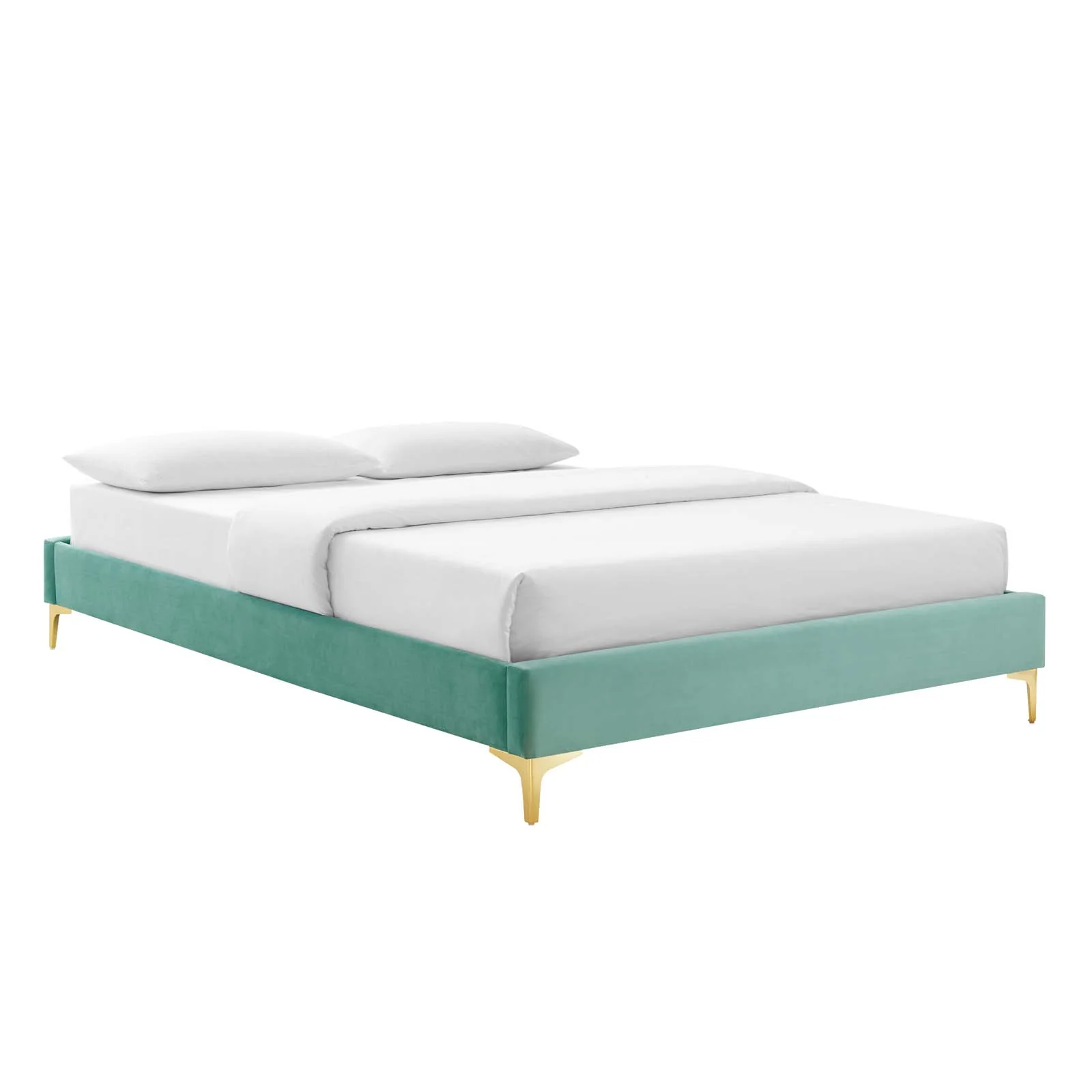 Reagan Queen Performance Velvet Platform Bed By Modway - MOD-6586 - Image 62
