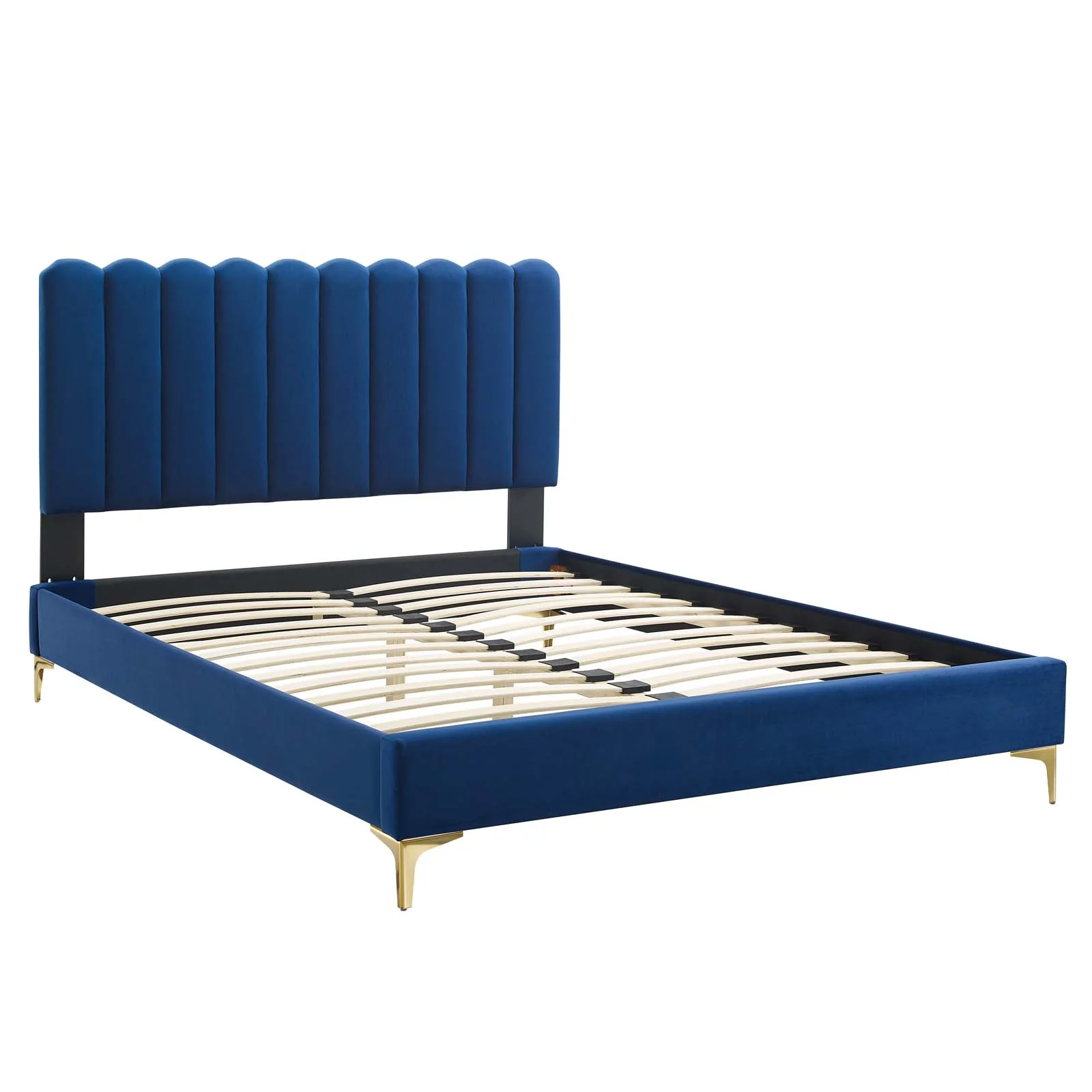 Reagan Queen Performance Velvet Platform Bed By Modway - MOD-6586 - Image 74