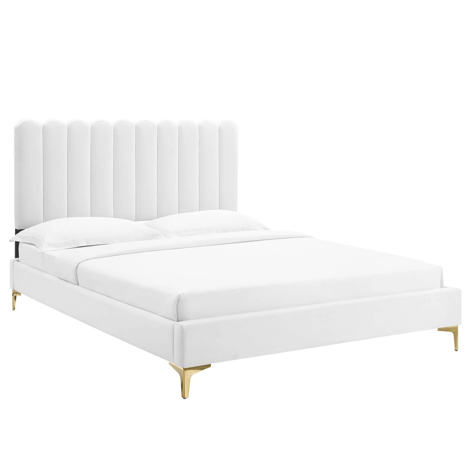 Reagan Queen Performance Velvet Platform Bed By Modway - MOD-6586 - Image 97