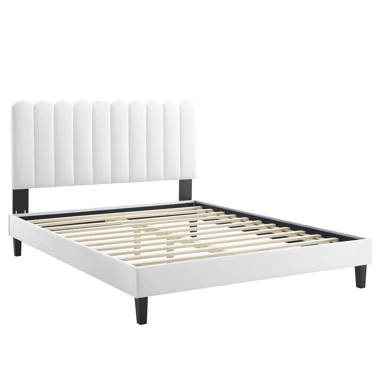 Reagan Queen Performance Velvet Platform Bed By Modway - MOD-6588 - Image 106