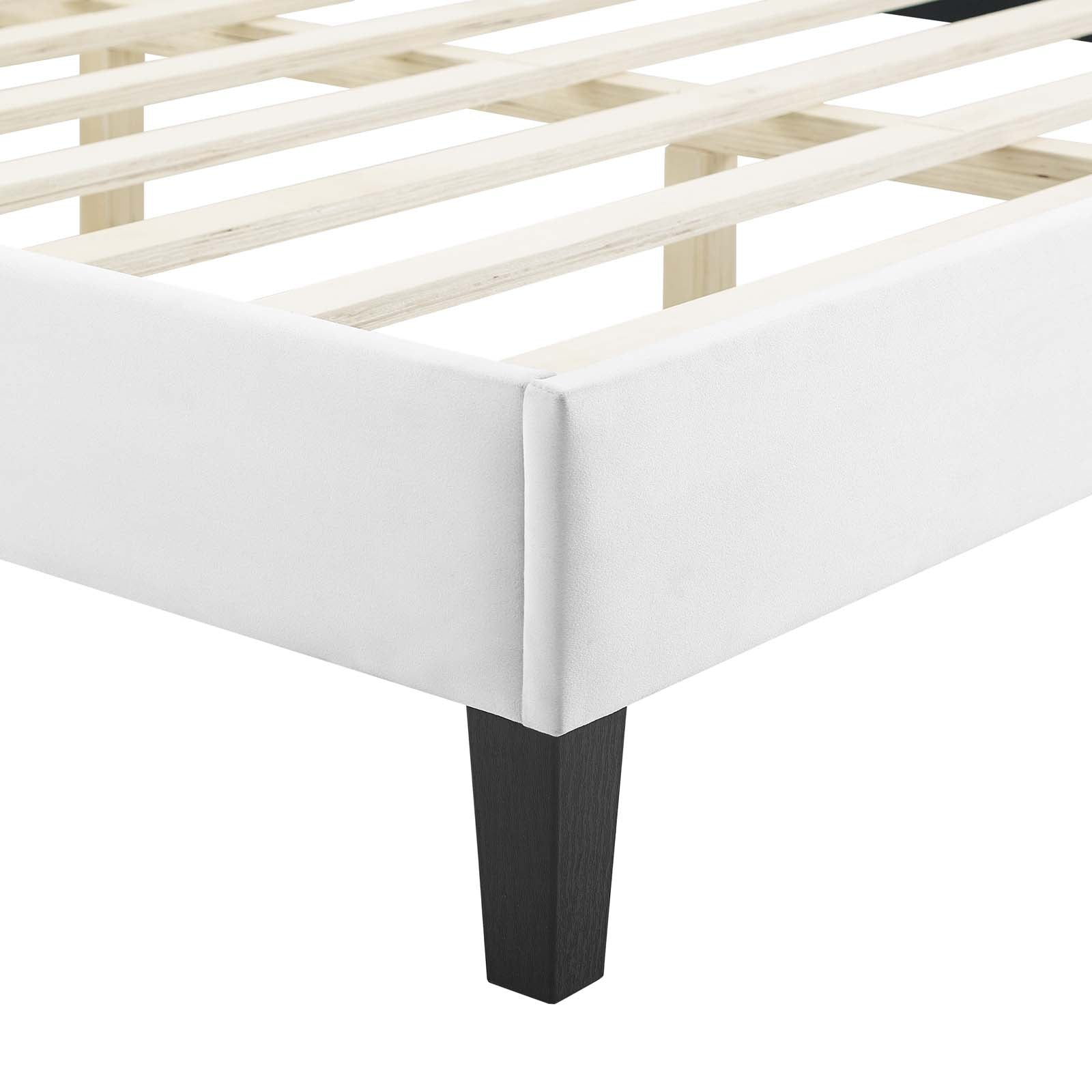 Reagan Queen Performance Velvet Platform Bed By Modway - MOD-6588 - Image 109