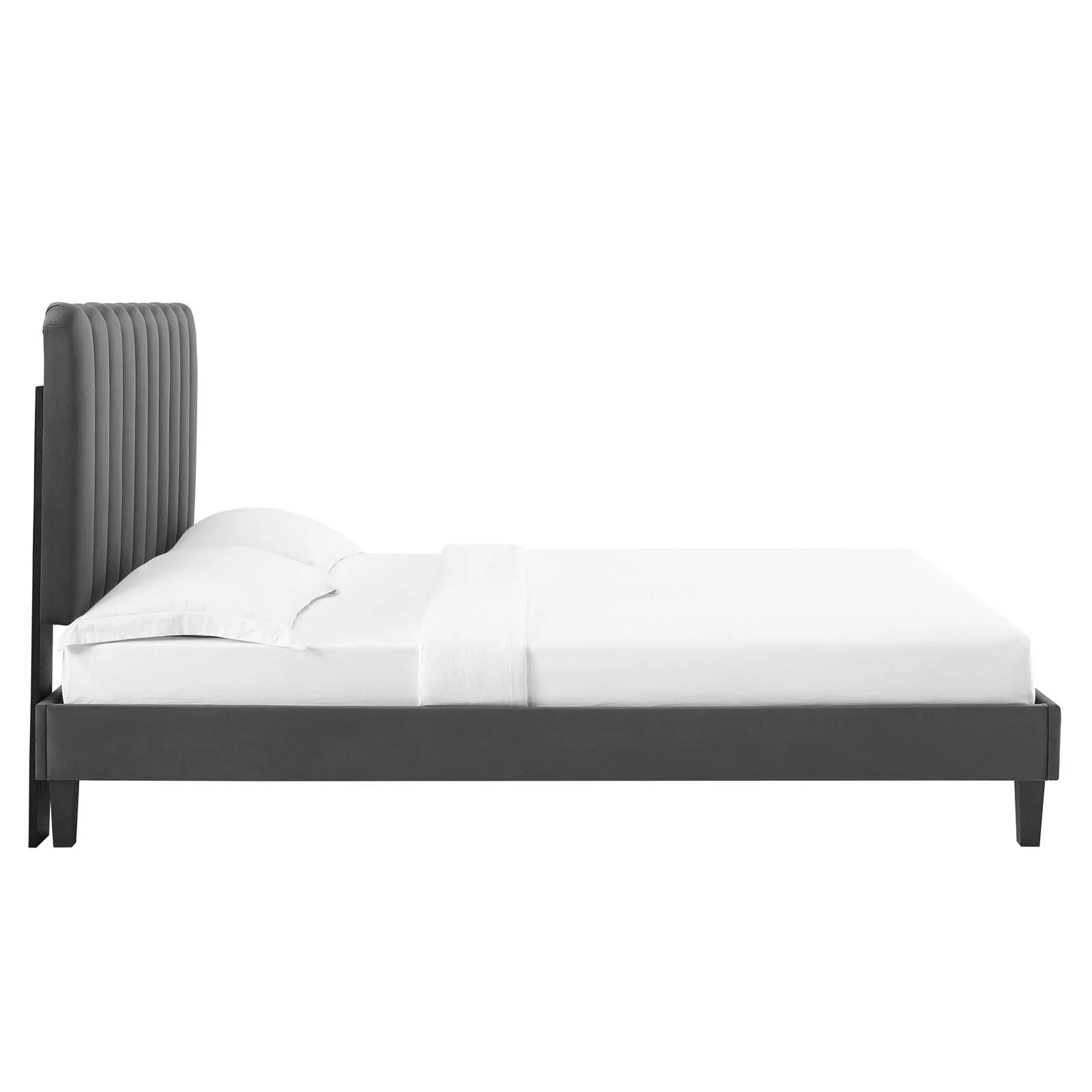 Reagan Queen Performance Velvet Platform Bed By Modway - MOD-6588 - Image 11