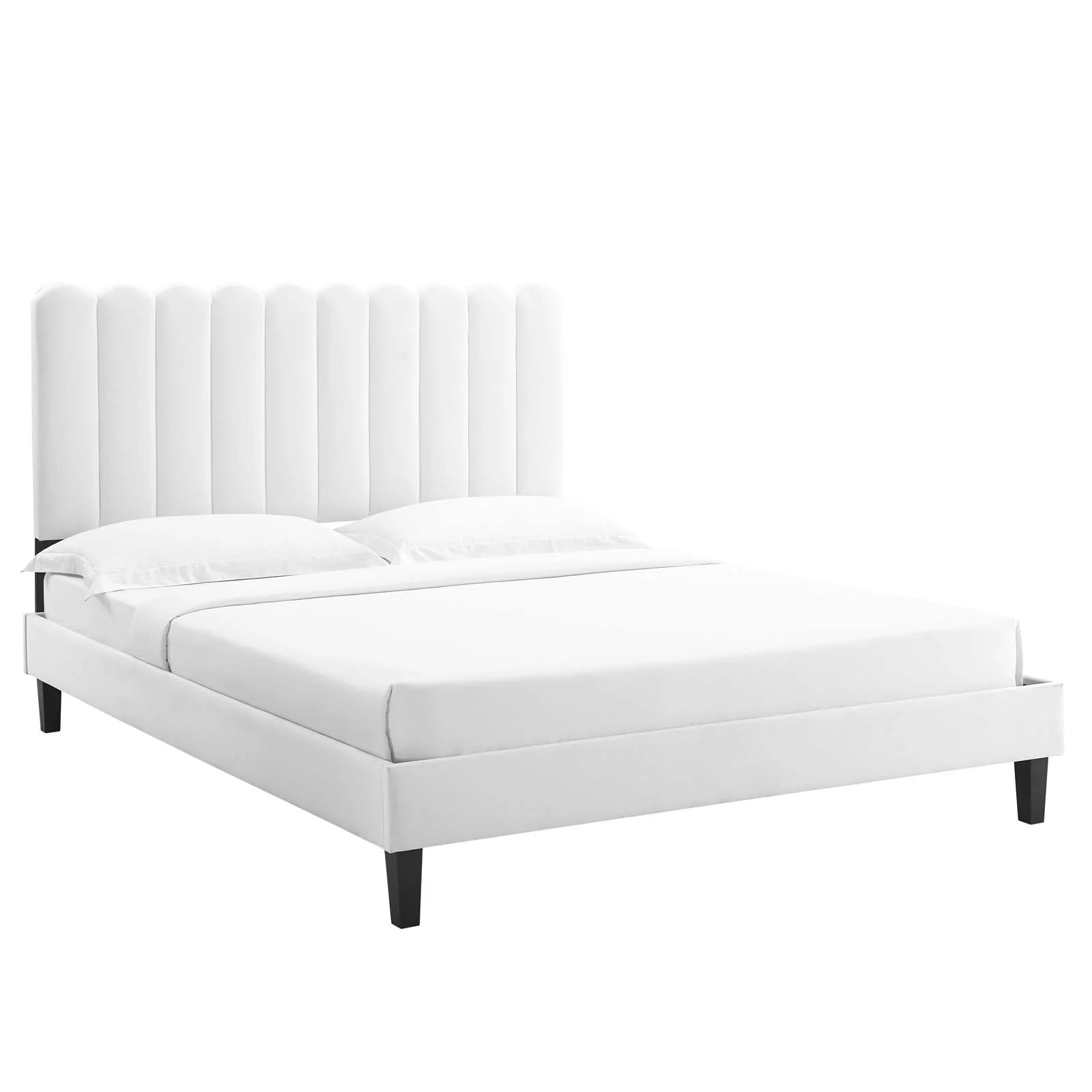 Reagan Queen Performance Velvet Platform Bed By Modway - MOD-6588 - Image 97