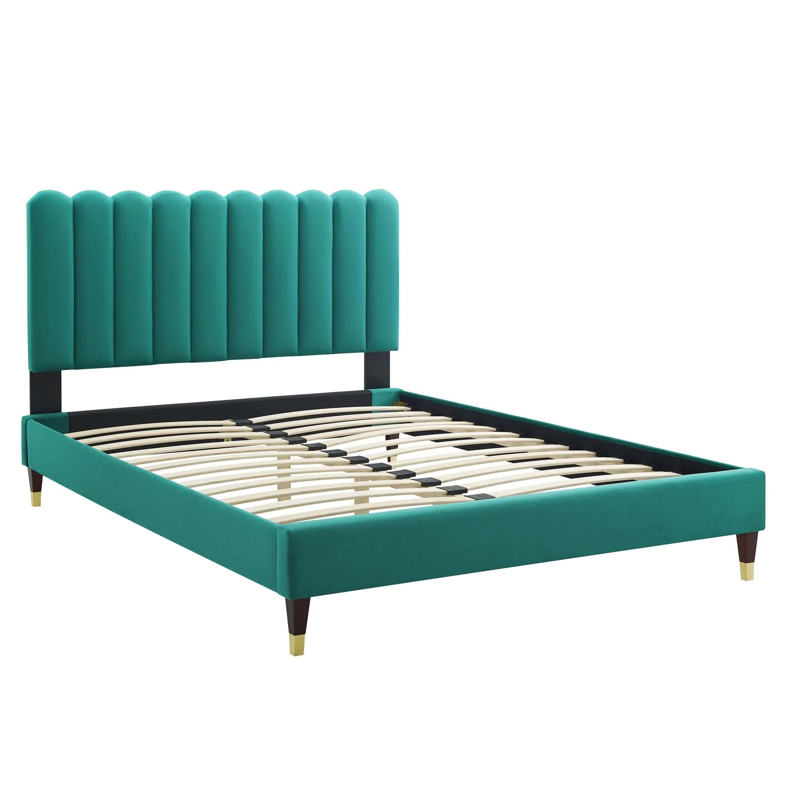 Reagan Twin Performance Velvet Platform Bed By Modway - MOD-6886 - Image 106