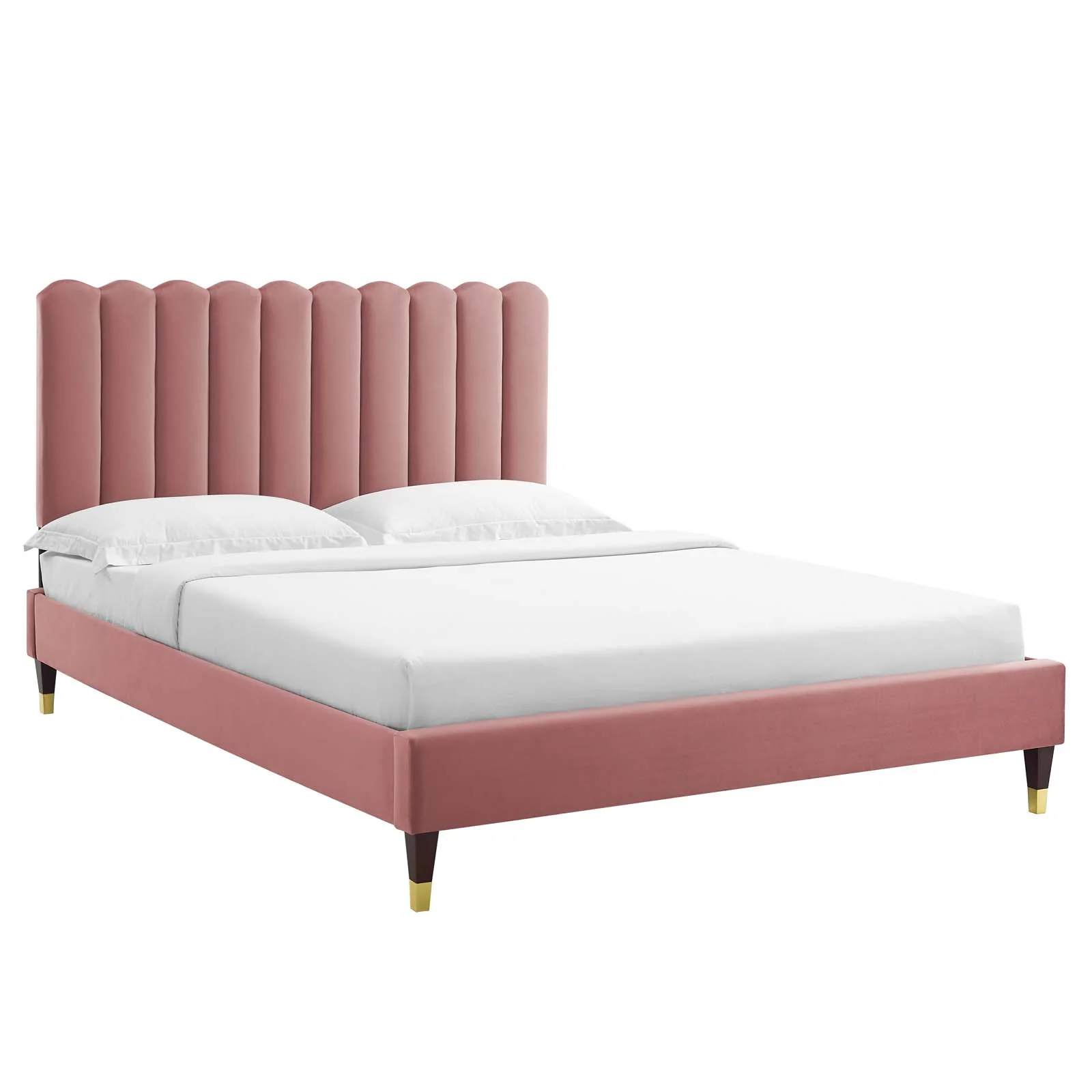 Reagan Twin Performance Velvet Platform Bed By Modway - MOD-6886 - Image 17