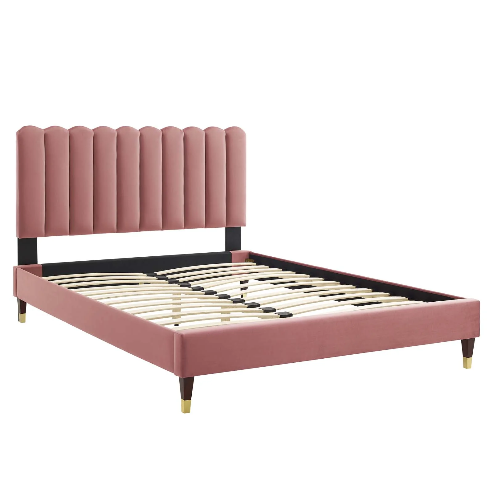Reagan Twin Performance Velvet Platform Bed By Modway - MOD-6886 - Image 26