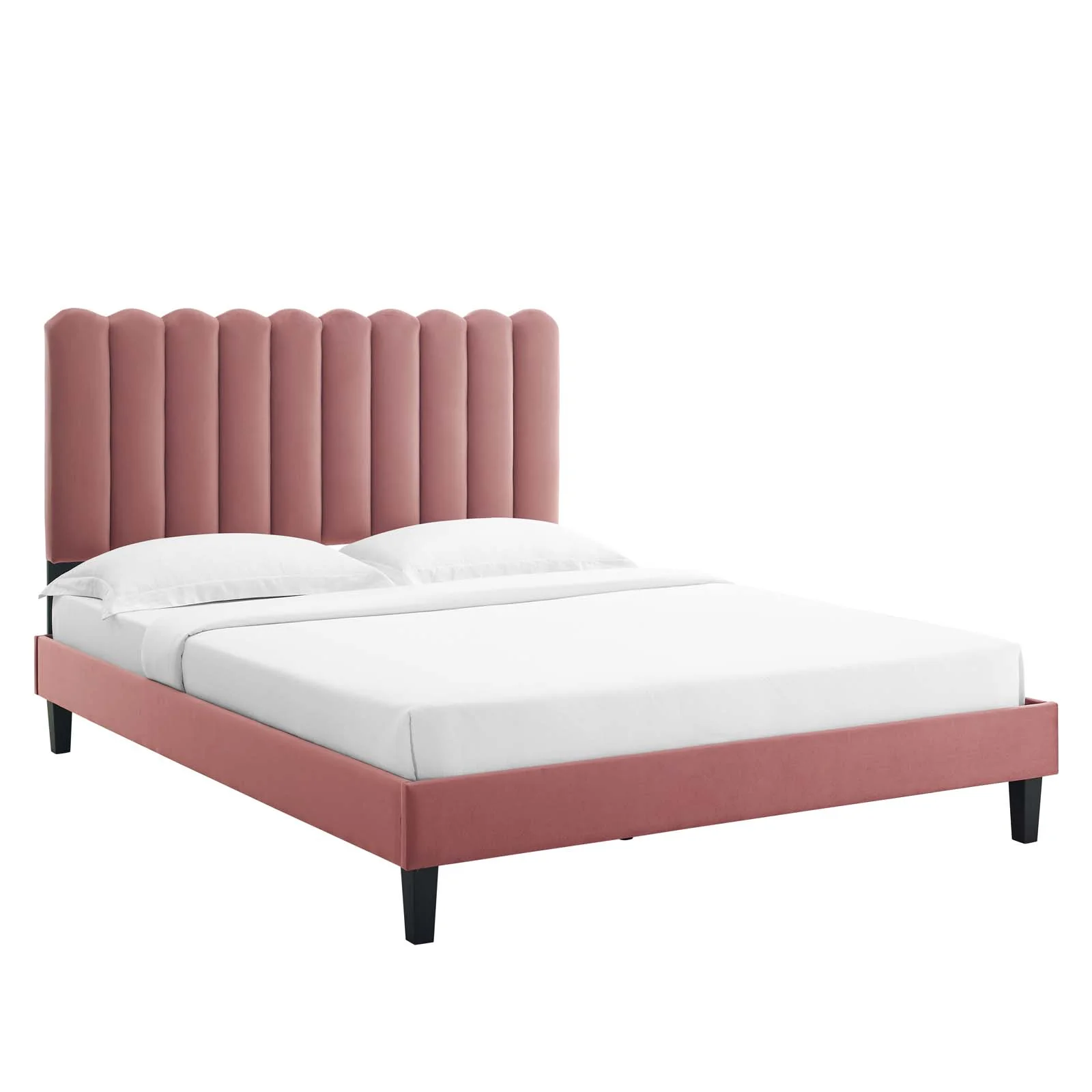 Reagan Twin Performance Velvet Platform Bed By Modway - MOD-6887 - Image 17