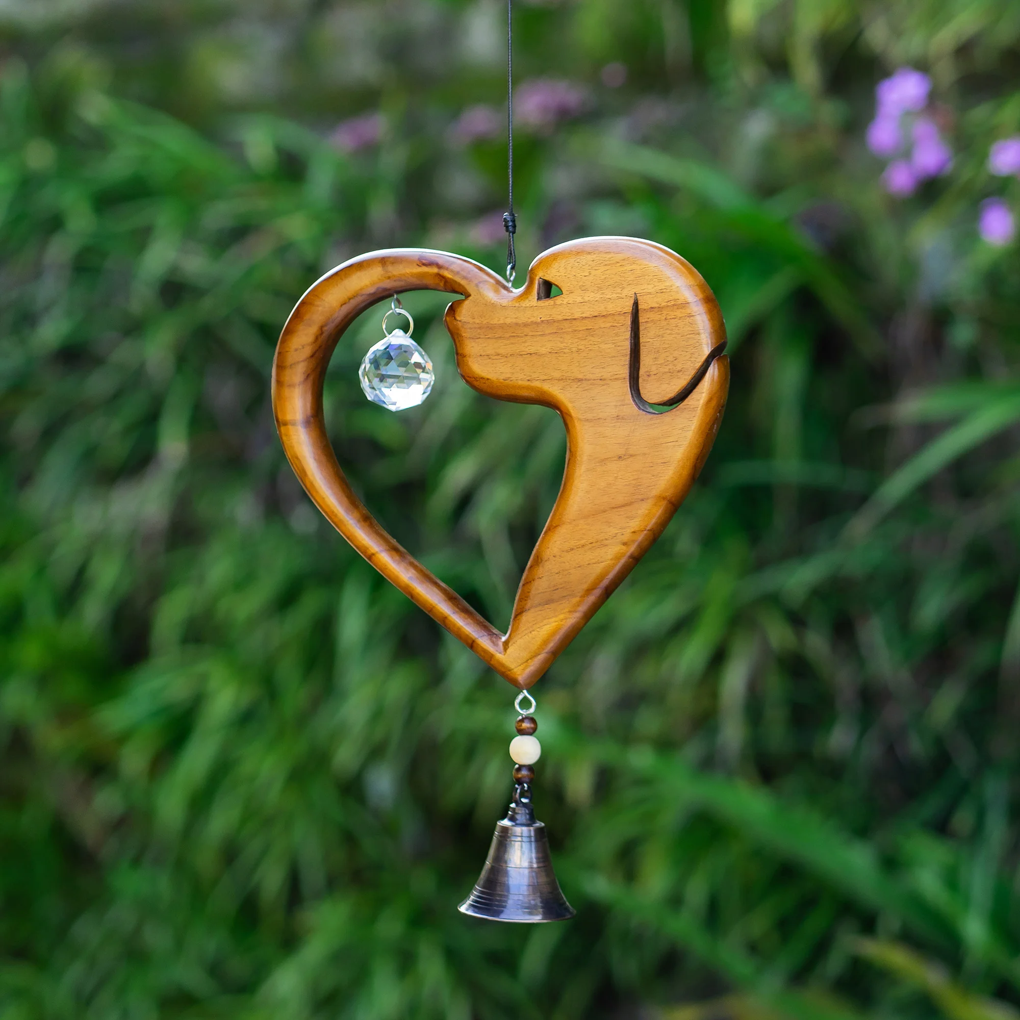 Recycled Teak Sun Catcher - Dog Set of 2 By Garden Age Supply - Image 2