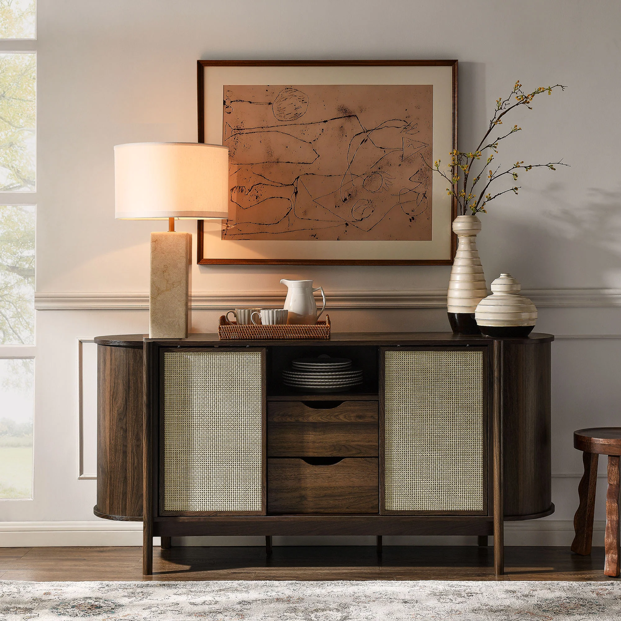 Reid 63" Curved Sideboard by Modway