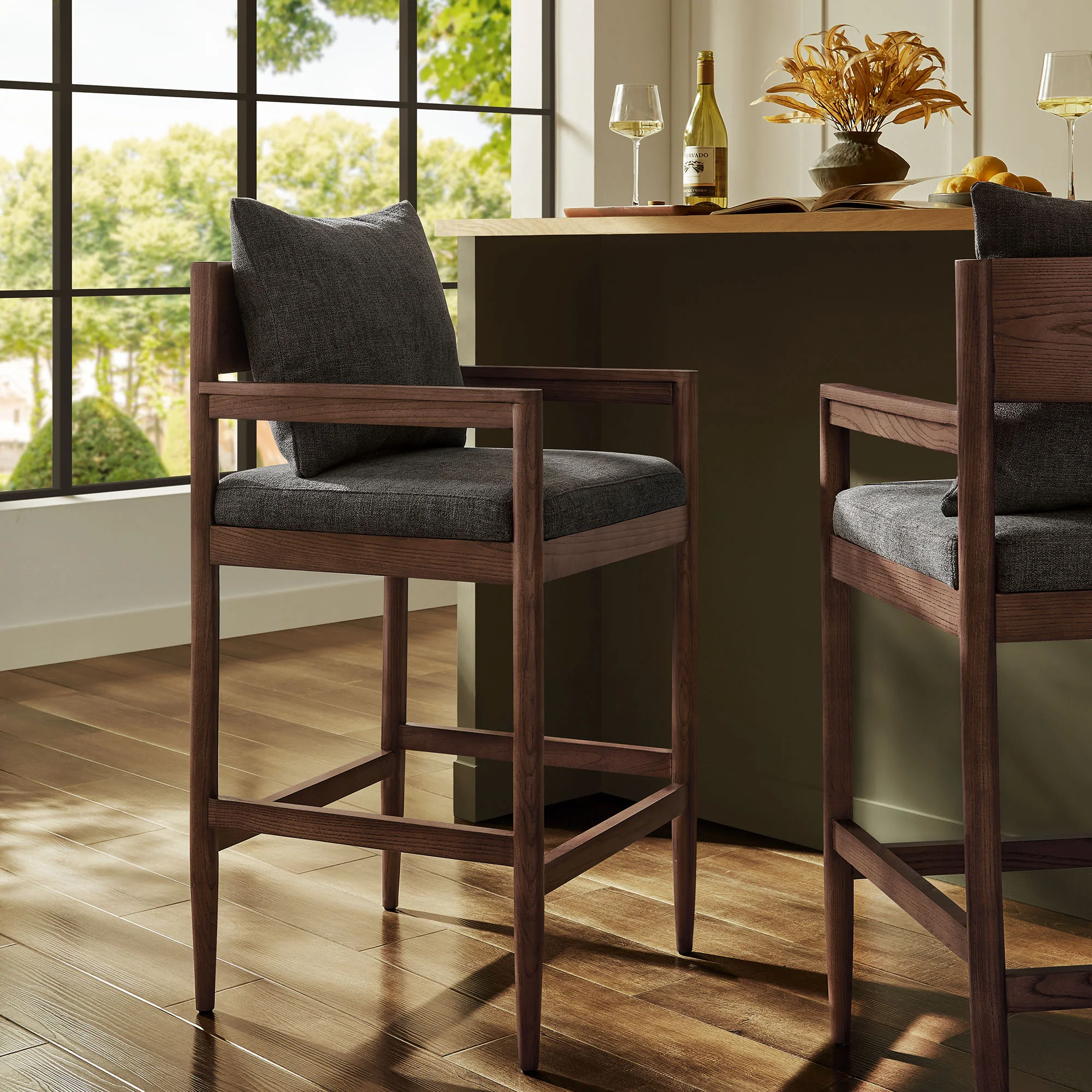 Remington Wood Bar Stool by Modway